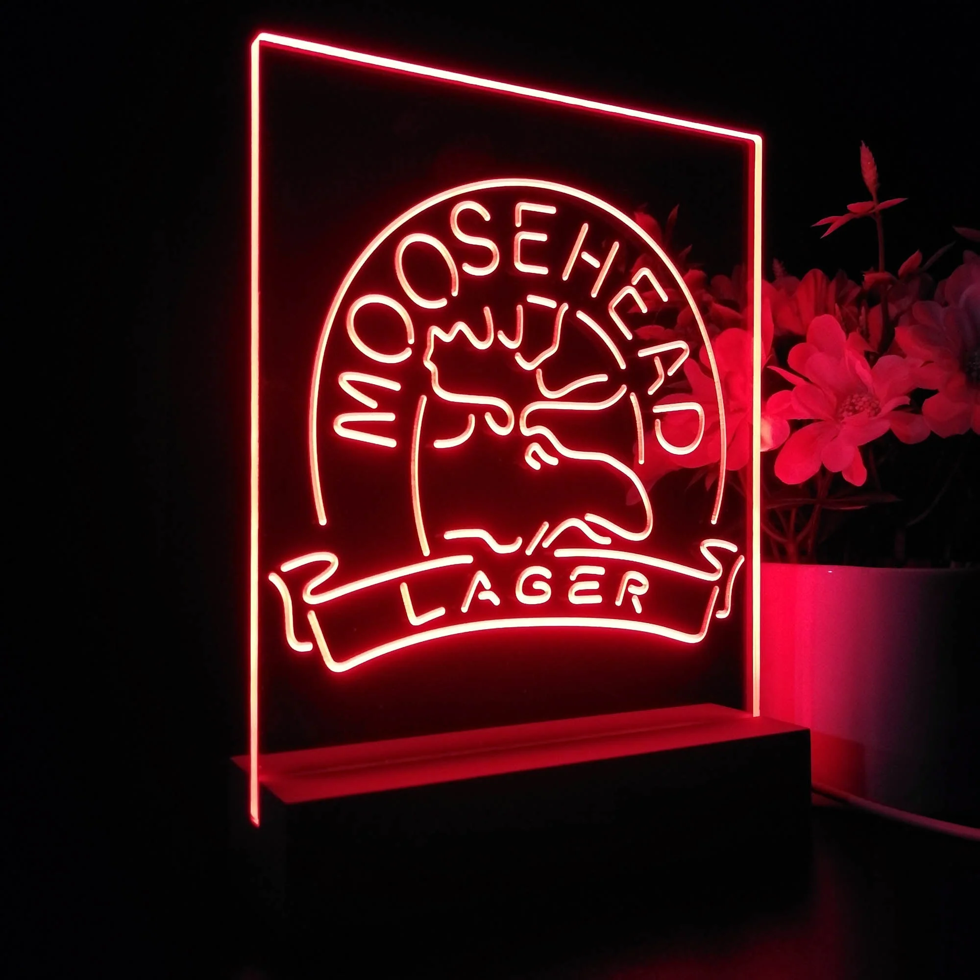 Moosehead Lager Beer 3D Illusion Night Light Desk Lamp - Image 5