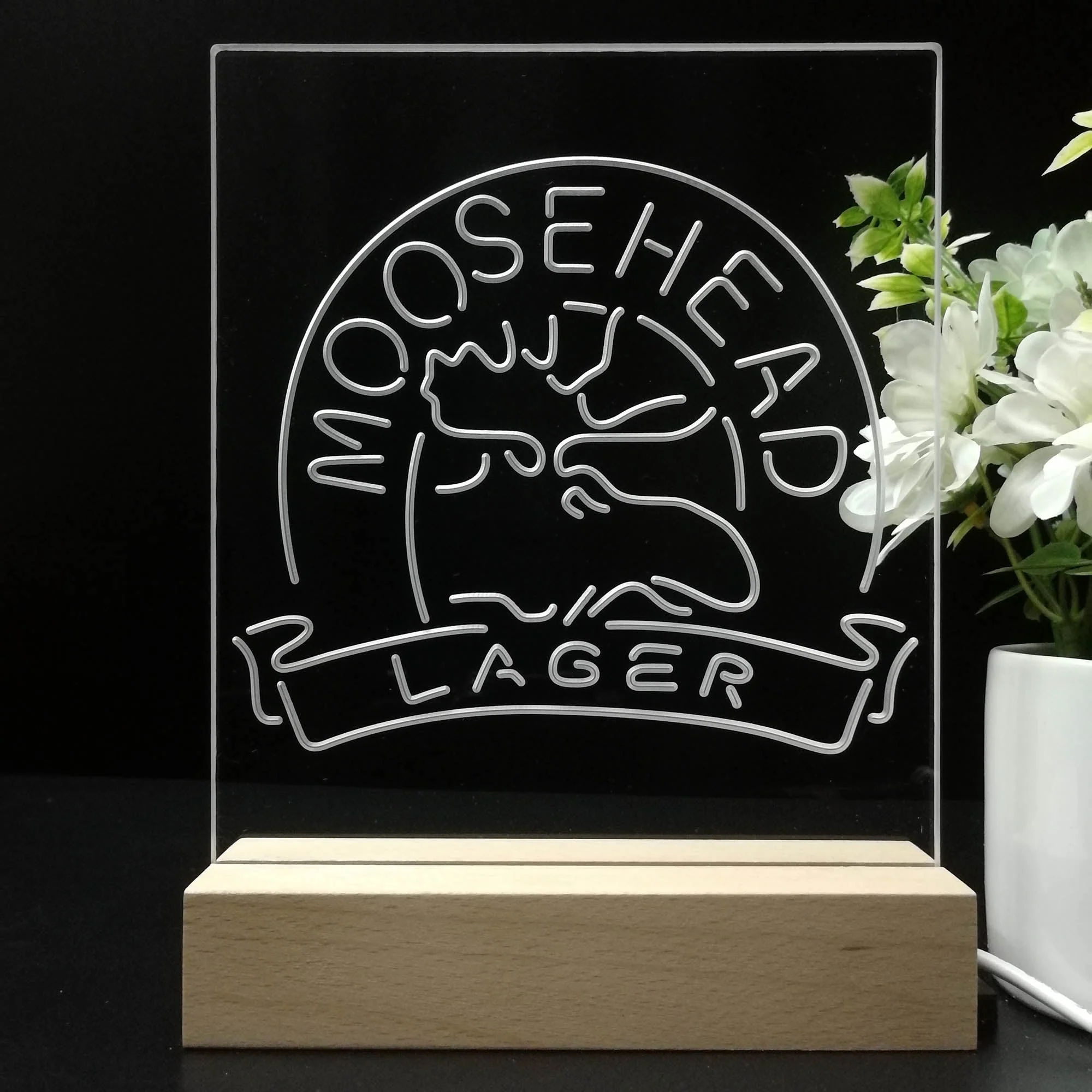 Moosehead Lager Beer 3D Illusion Night Light Desk Lamp - Image 8