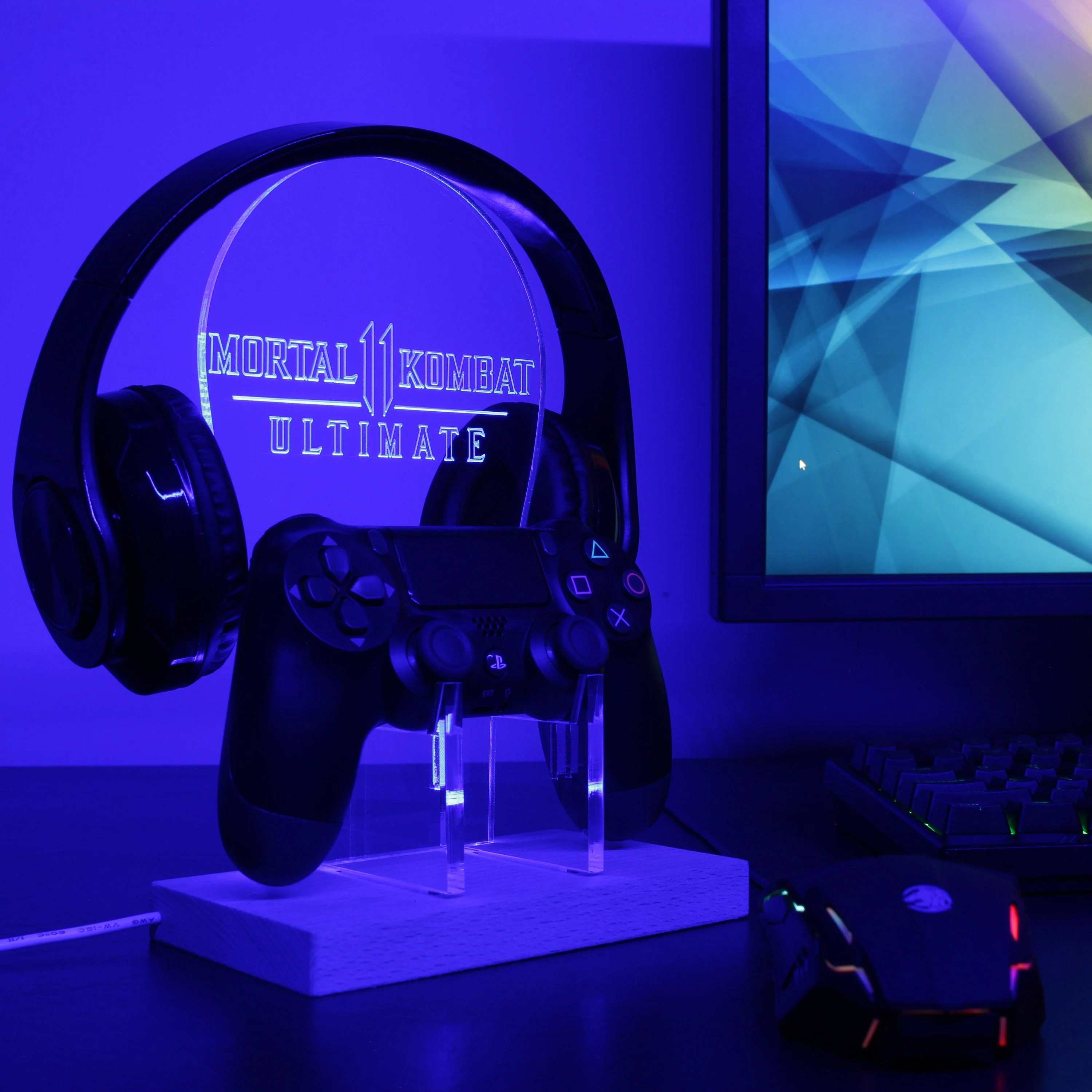 Mortal Kombat 11 LED Gaming Headset Controller Stand