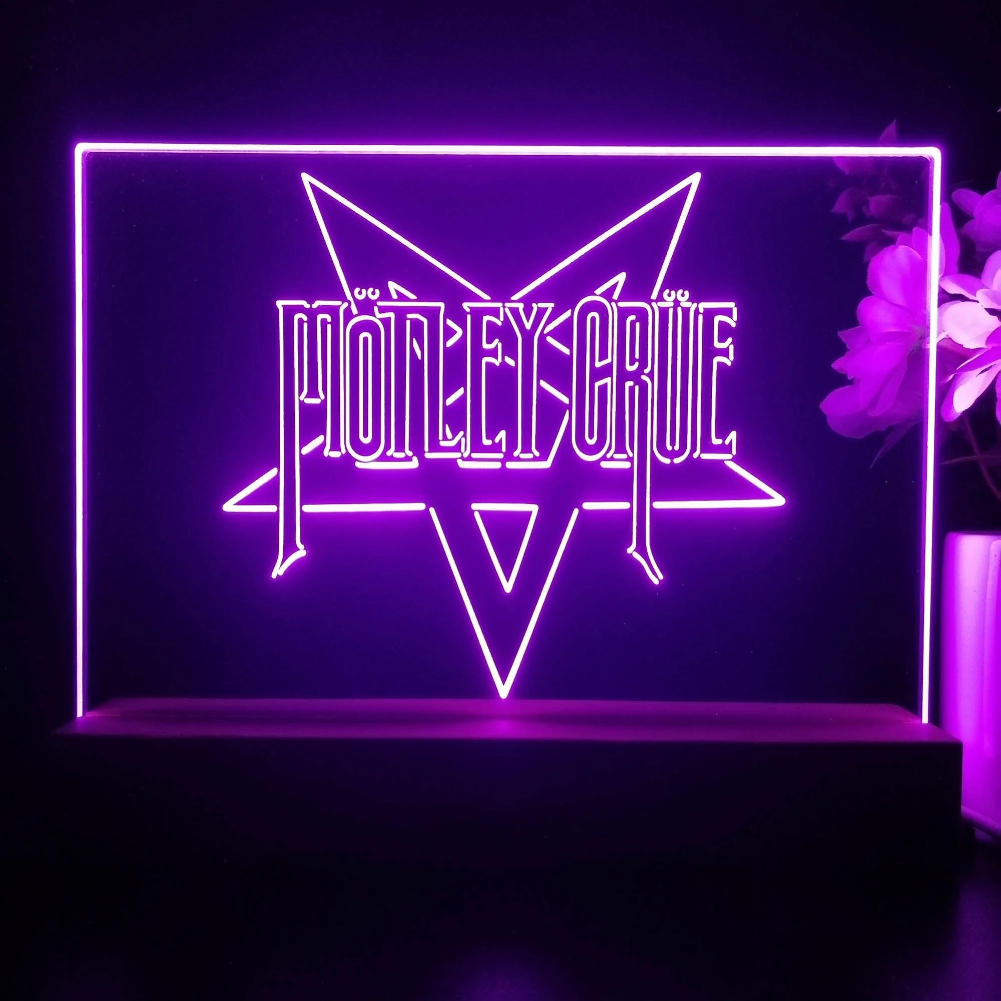 Motley Crue Star 3D Illusion Night Light Desk Lamp - Image 4
