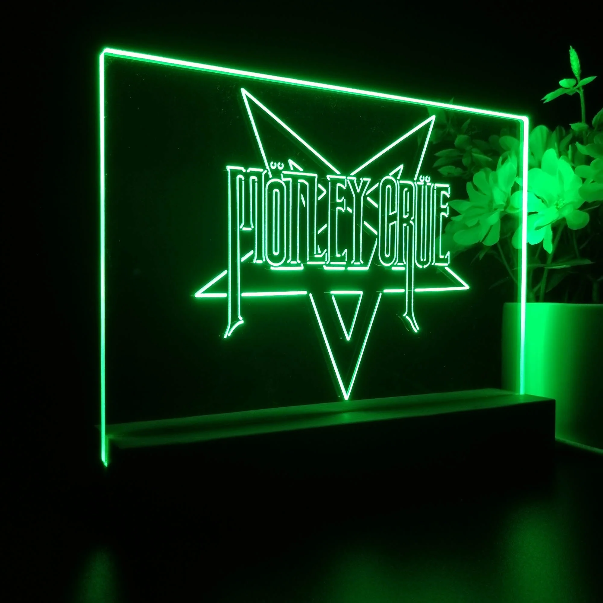 Motley Crue Star 3D Illusion Night Light Desk Lamp - Image 5