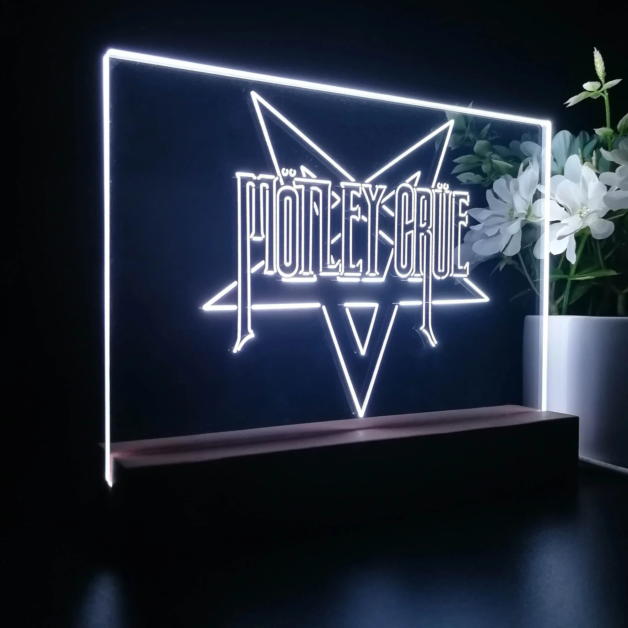 Motley Crue Star 3D Illusion Night Light Desk Lamp - Image 7