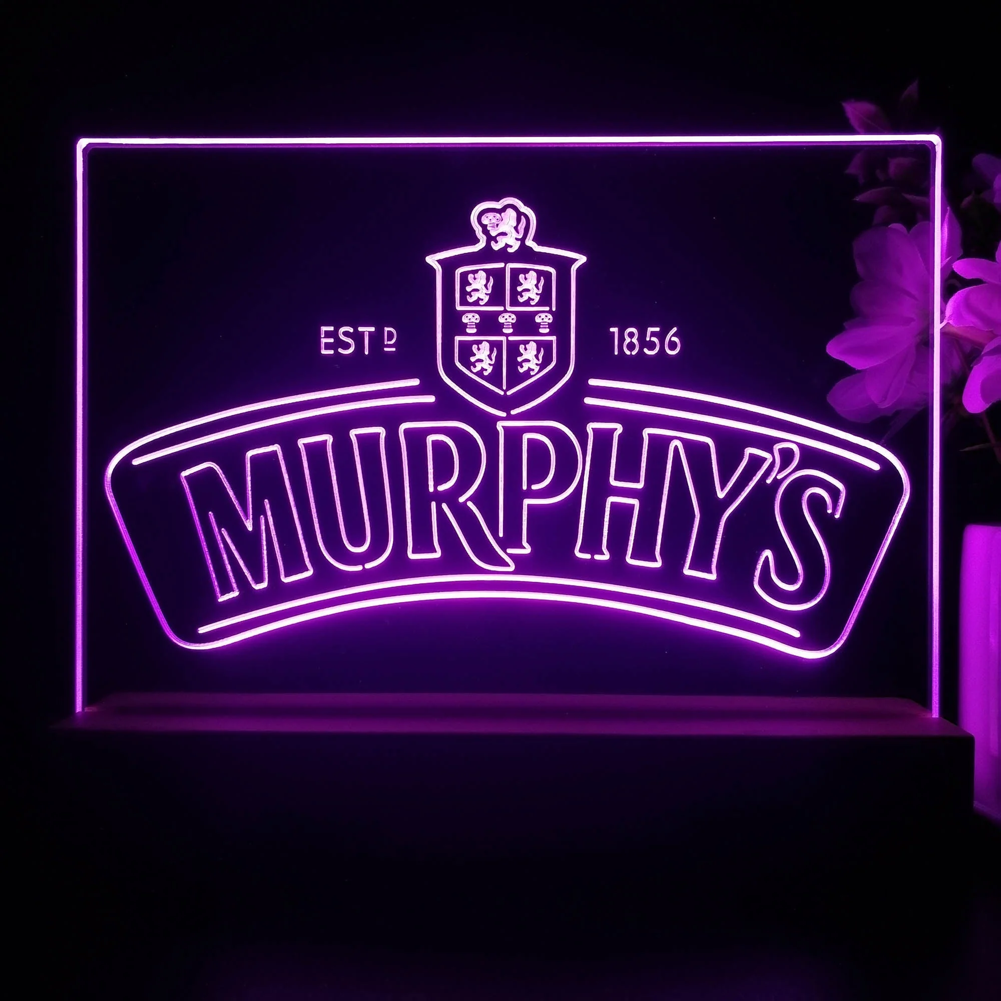 Murphy's Beer Est 1856 Neon Sign Pub Bar Decor Lamp - Image 2