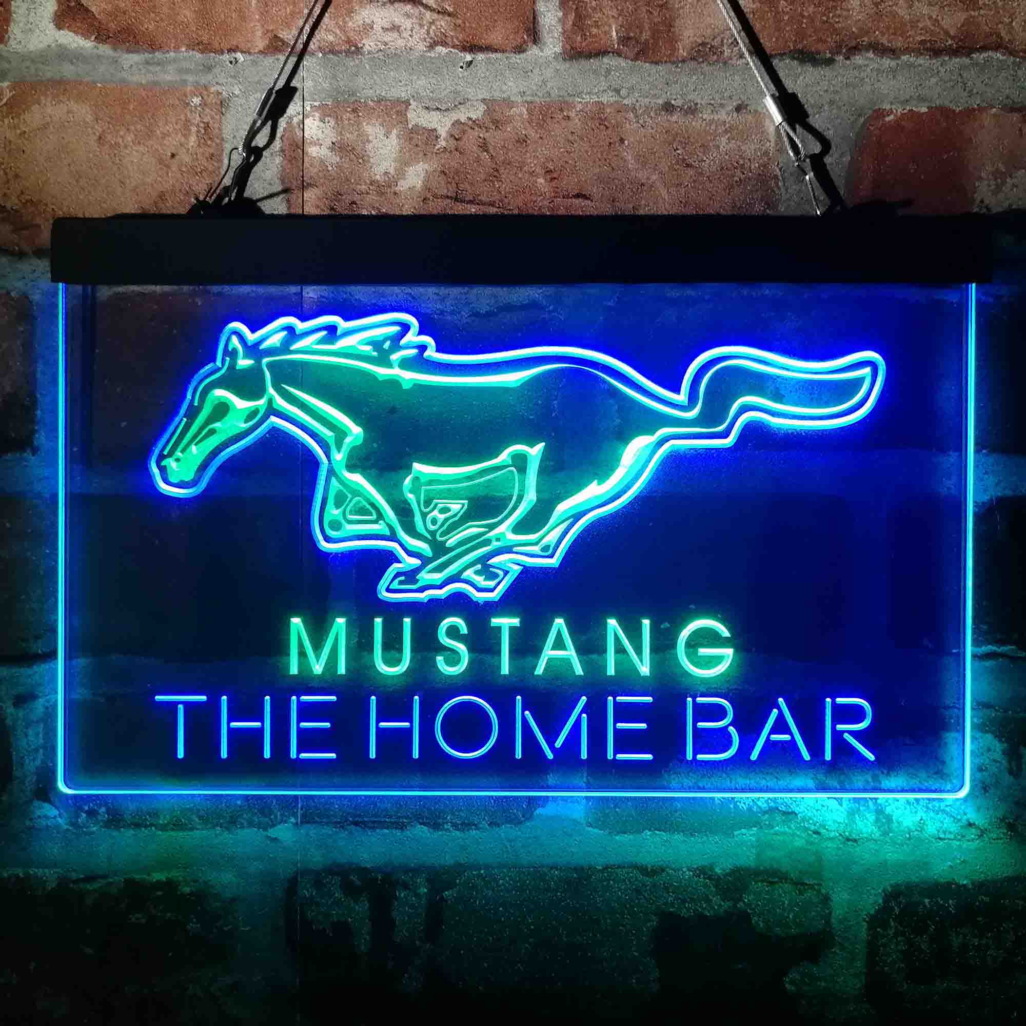 Personalized Mustang Ford Horse Garage Neon-Like LED Sign - Image 10