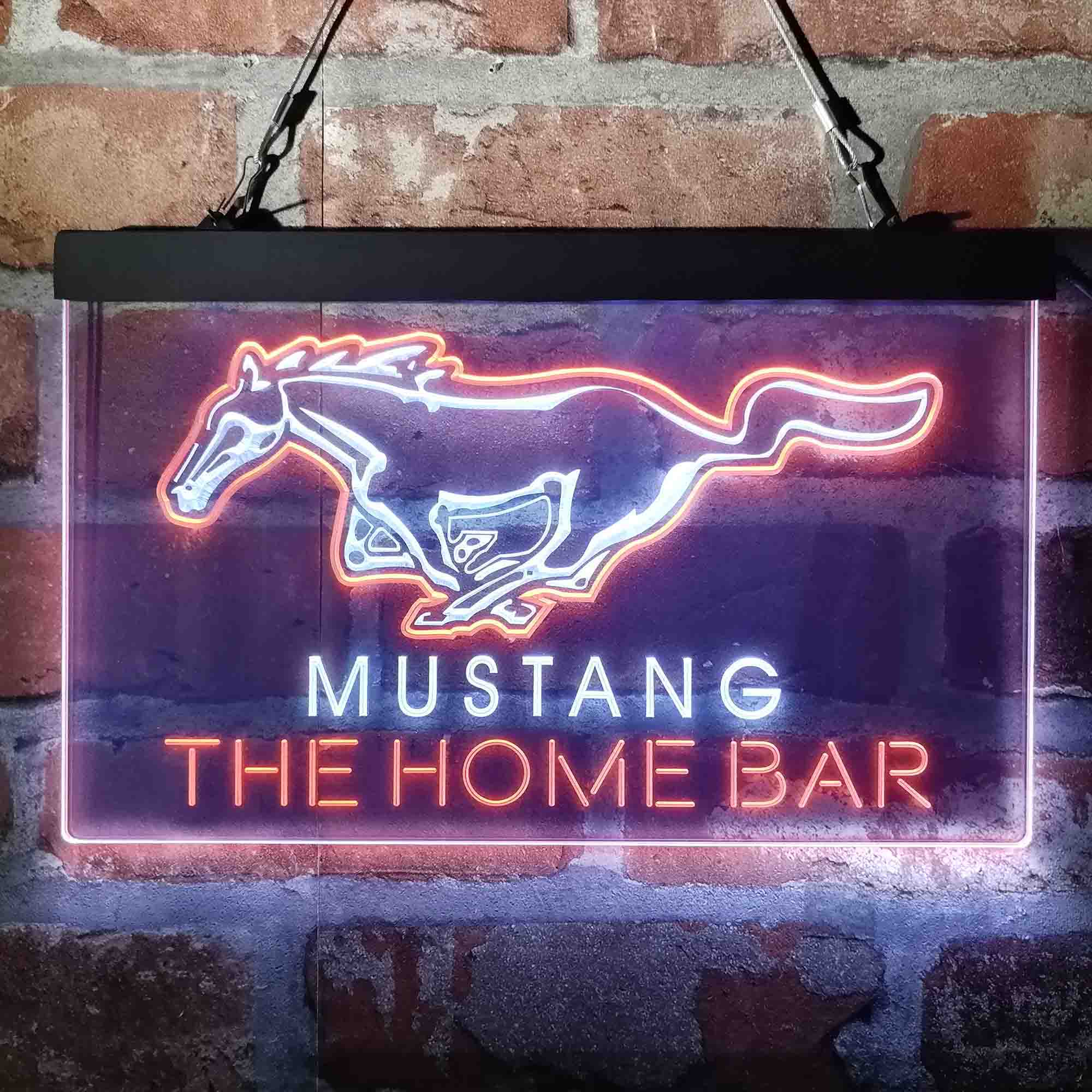 Personalized Mustang Ford Horse Garage Neon-Like LED Sign - Image 5