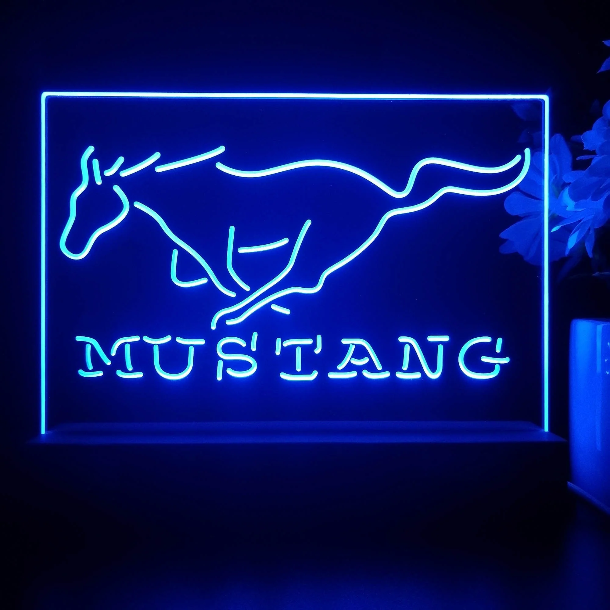 Mustang Ford 3D Illusion Night Light Desk Lamp - Image 4