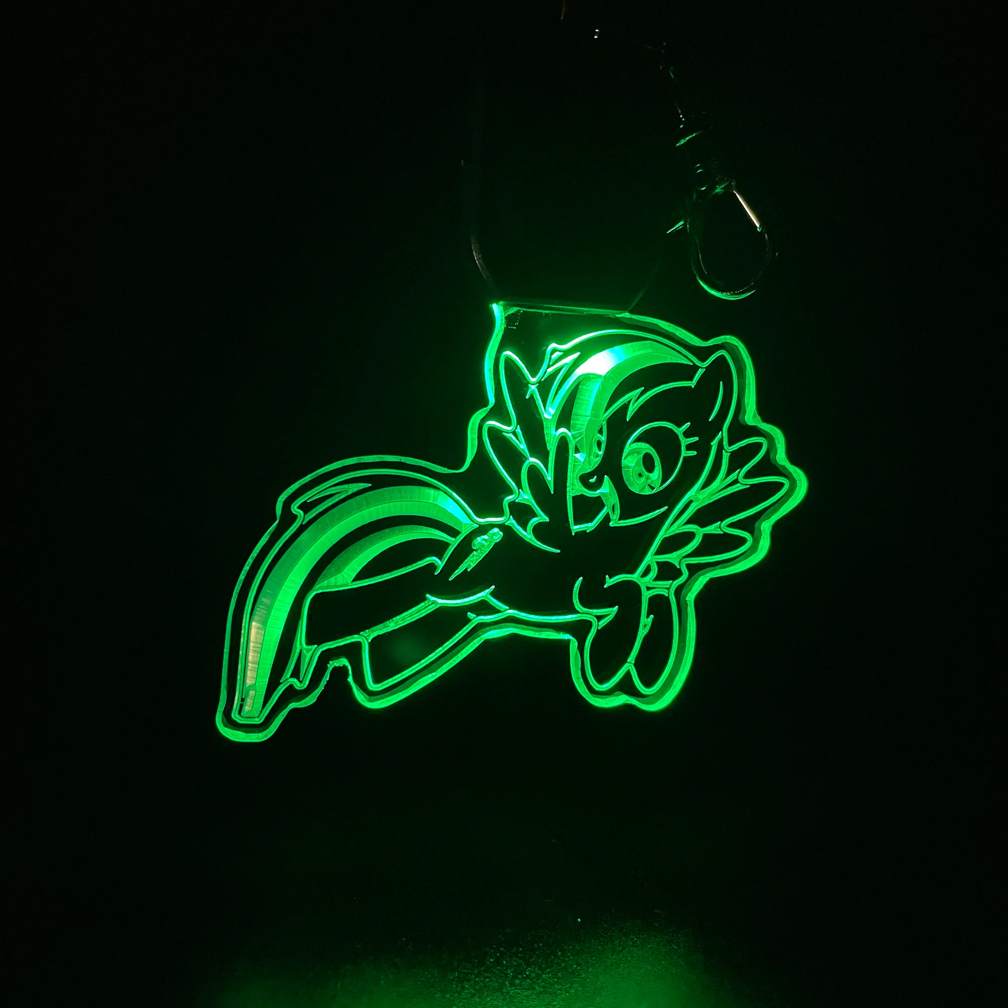 My Little Pony LED Light Acrylic Keychain , Christmas Tree Ornament - Image 3