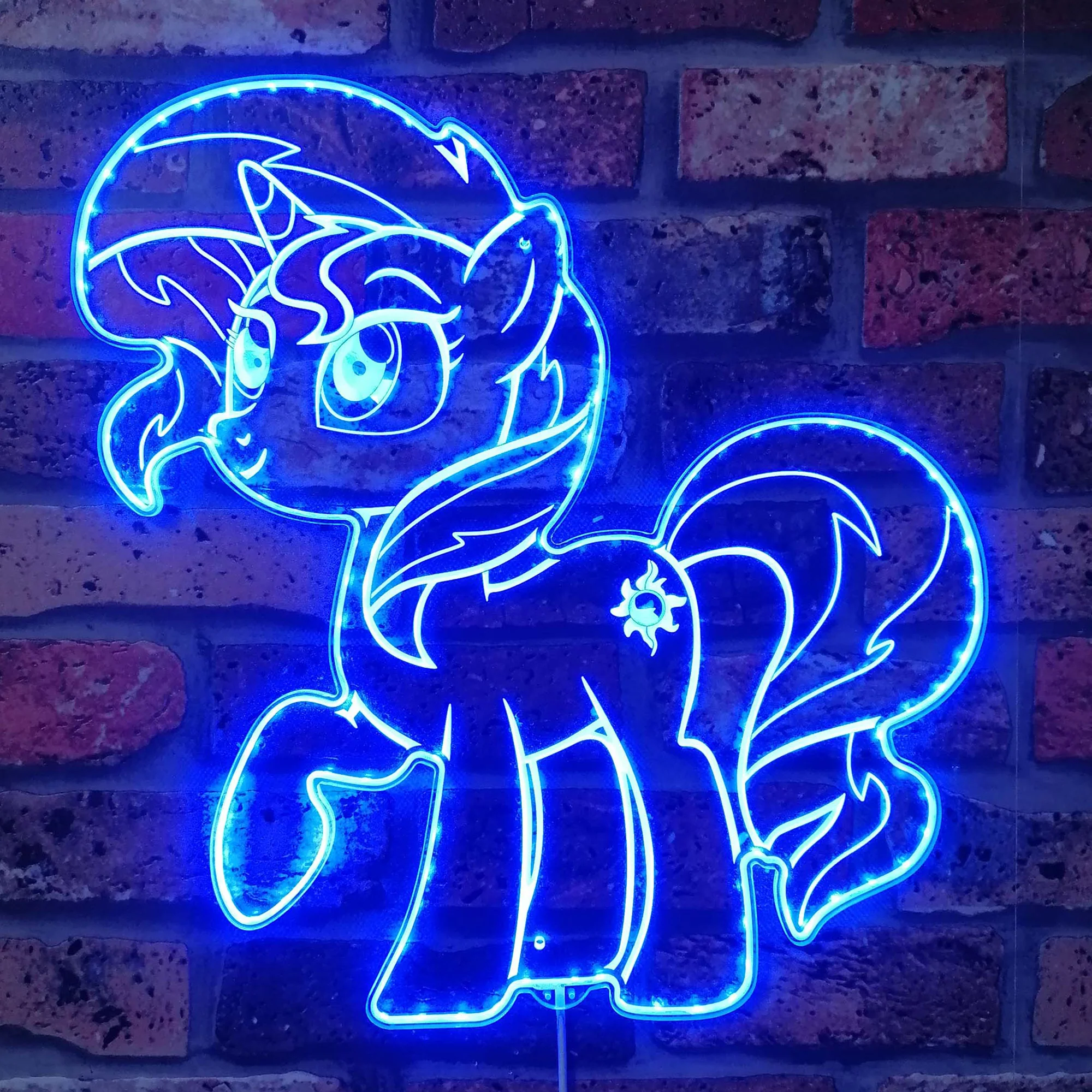 My Little Pony Sunset Shimmer Neon LED Sign with Dynamic RGB Colors - Image 4