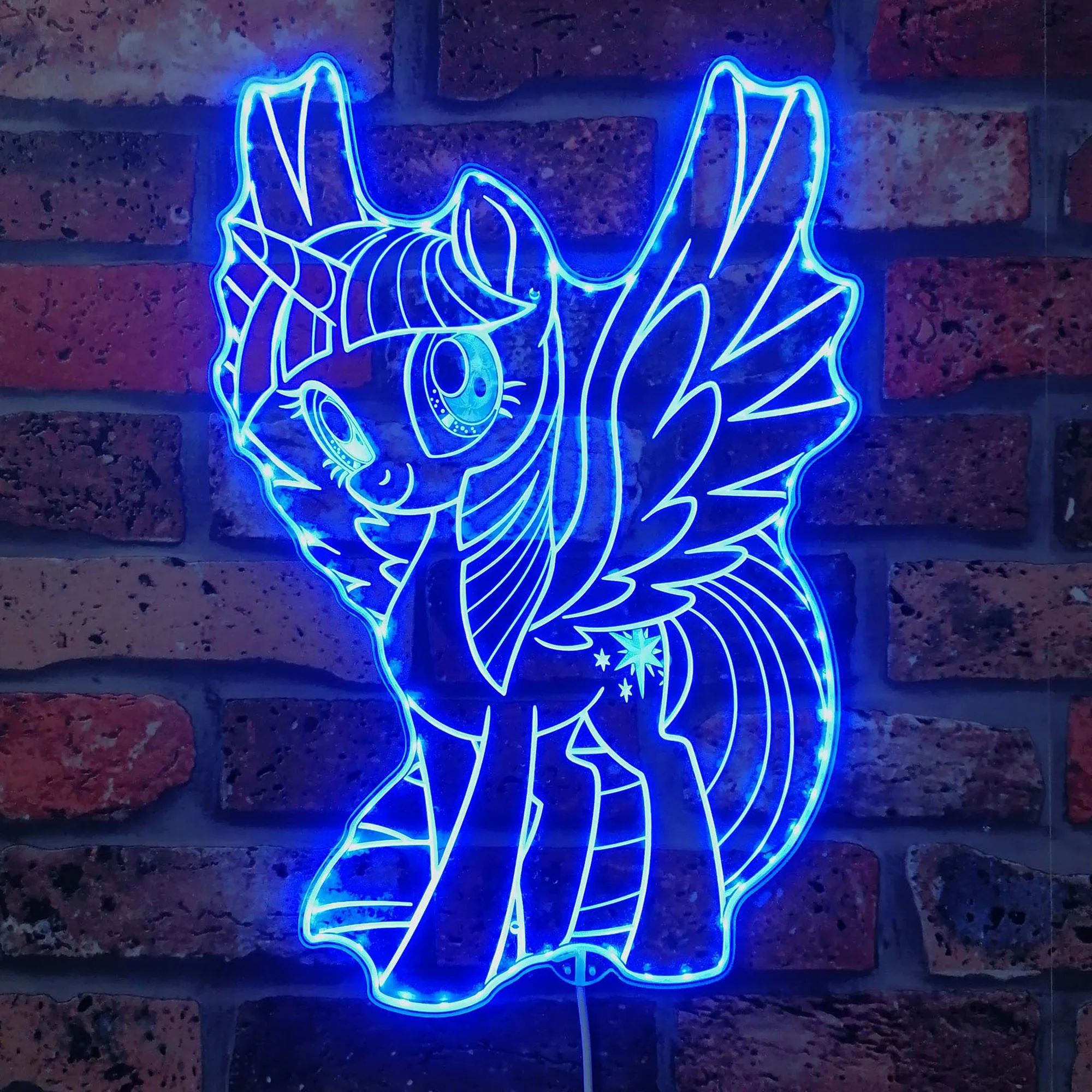 My Little Pony Trilight Sparkle Neon LED Sign with Dynamic RGB Colors - Image 4