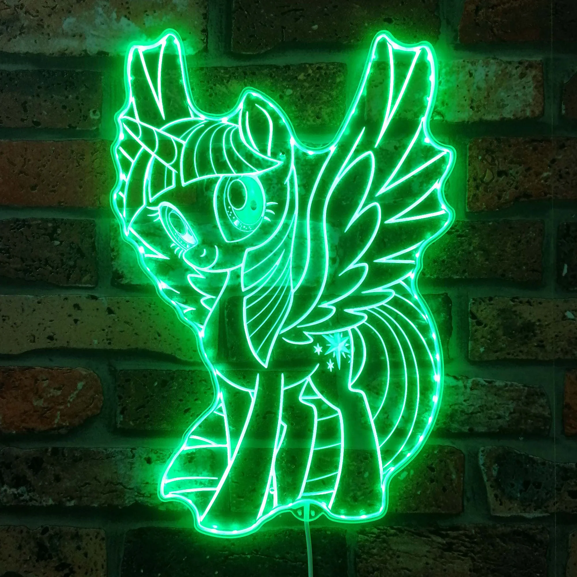 My Little Pony Trilight Sparkle Neon LED Sign with Dynamic RGB Colors - Image 6