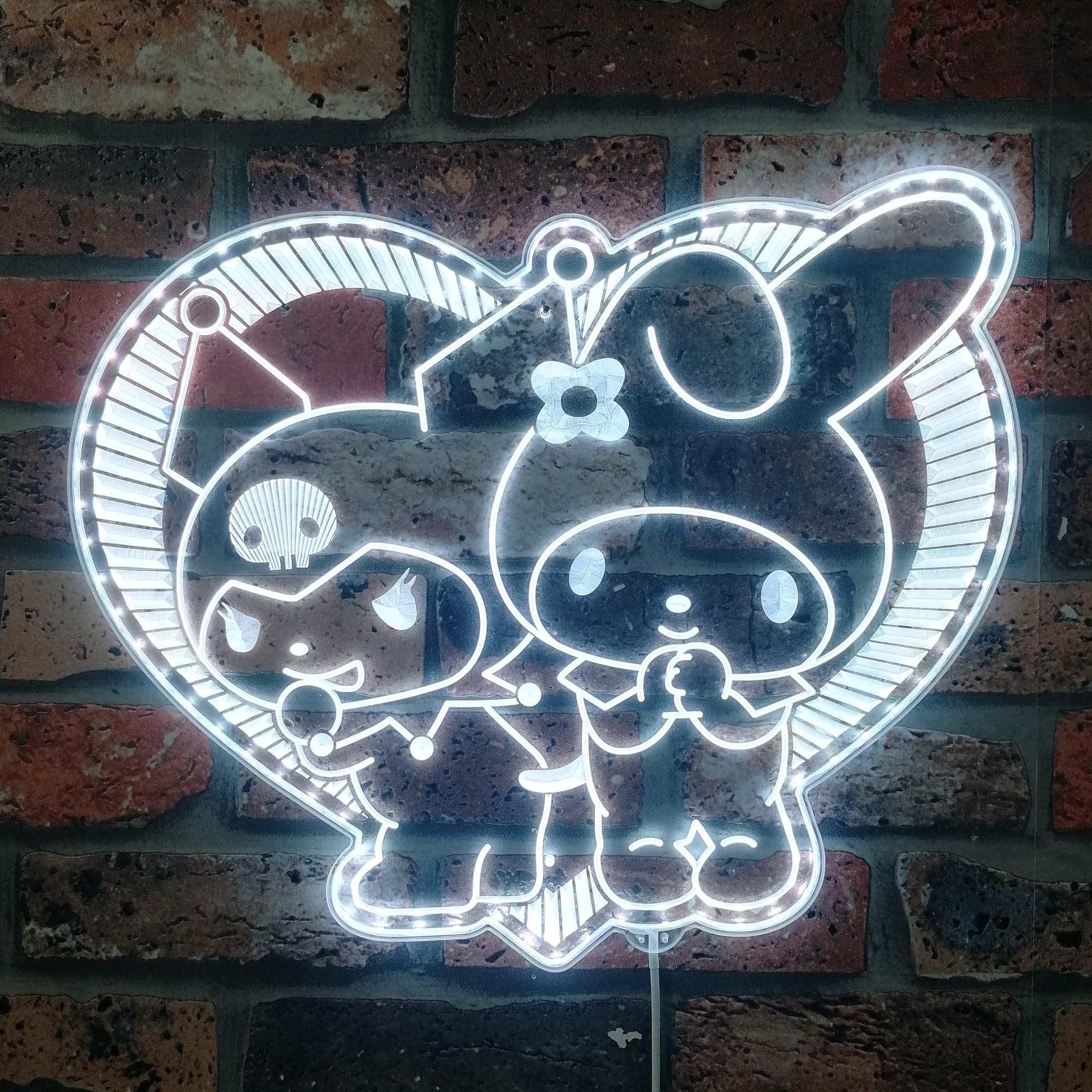 My Melody & Kuromi Neon LED Sign with Dynamic RGB Colors - Image 5