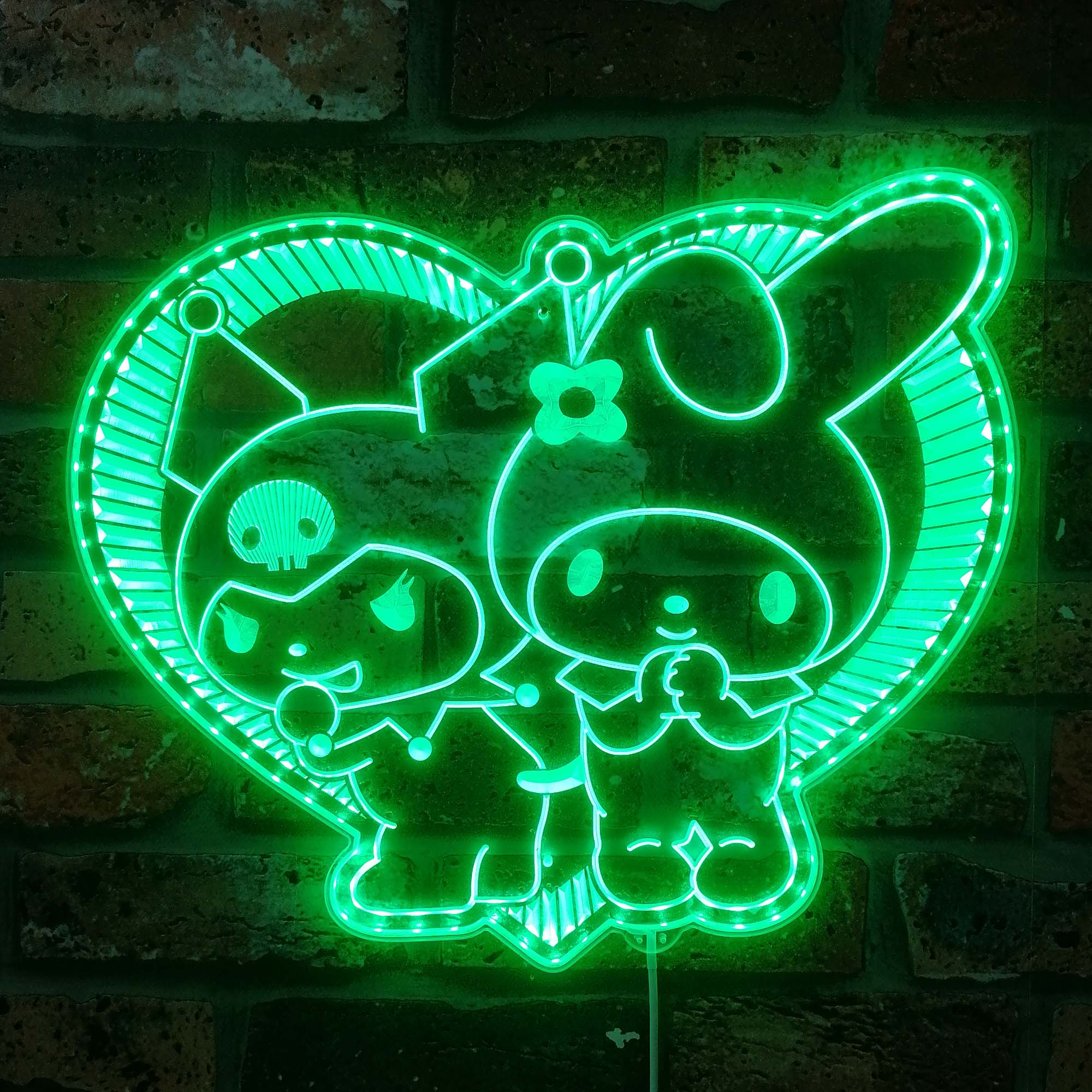 My Melody & Kuromi Neon LED Sign with Dynamic RGB Colors - Image 6