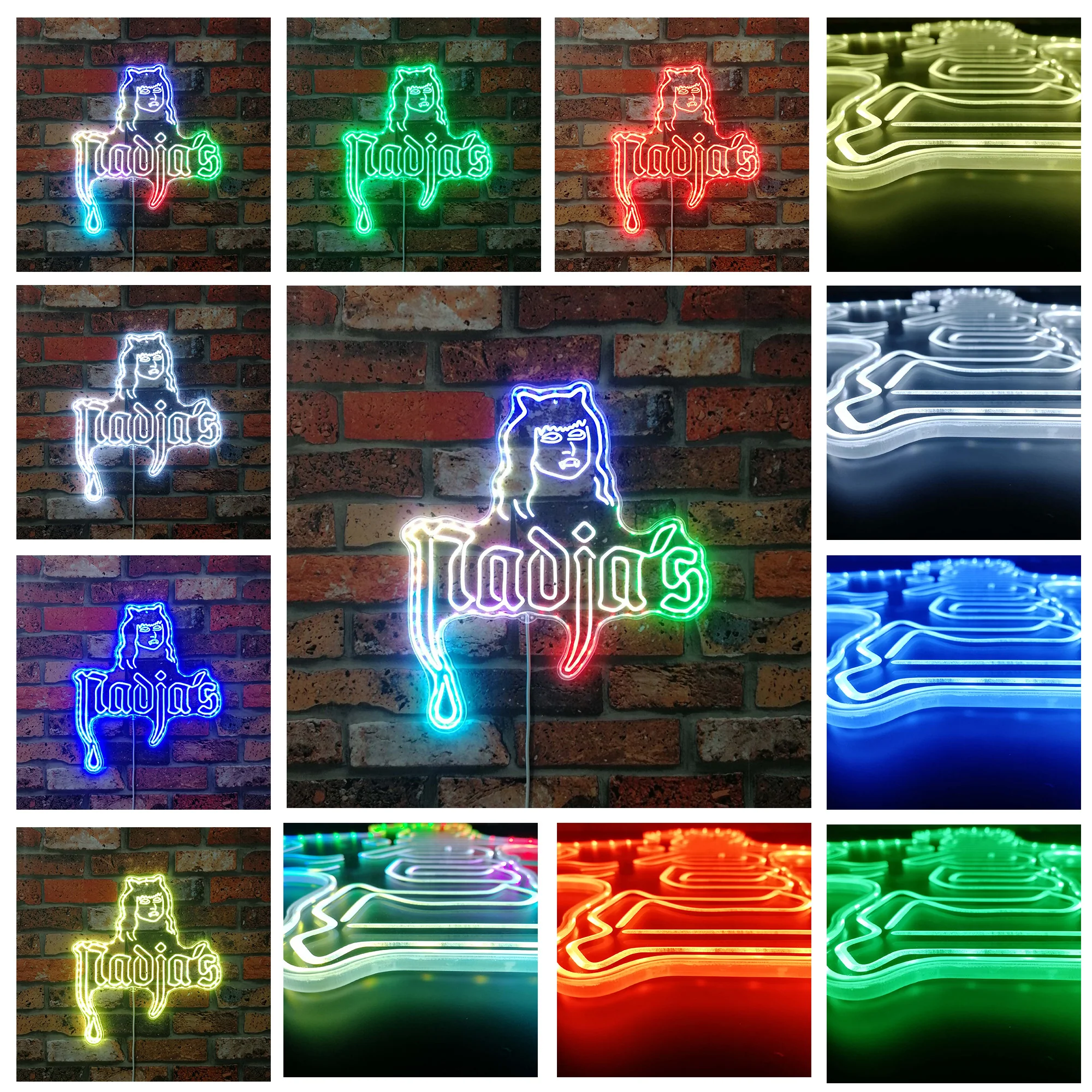 Nadja's Nightclub Neon LED Sign with Dynamic RGB Colors - Image 2