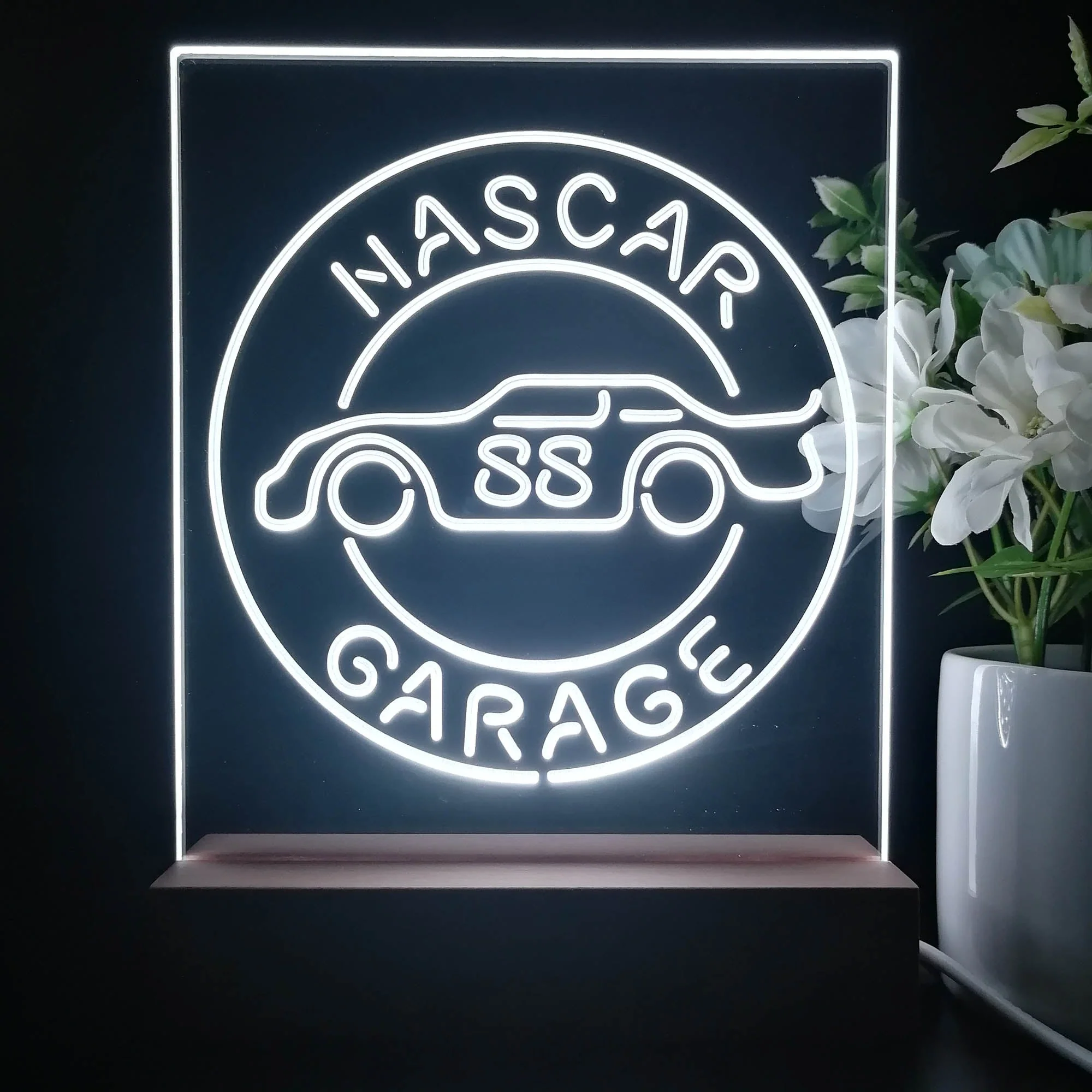 Nascar 88 Garage Dale Jr. Neon Sign Table Top Lamp - Image 4
