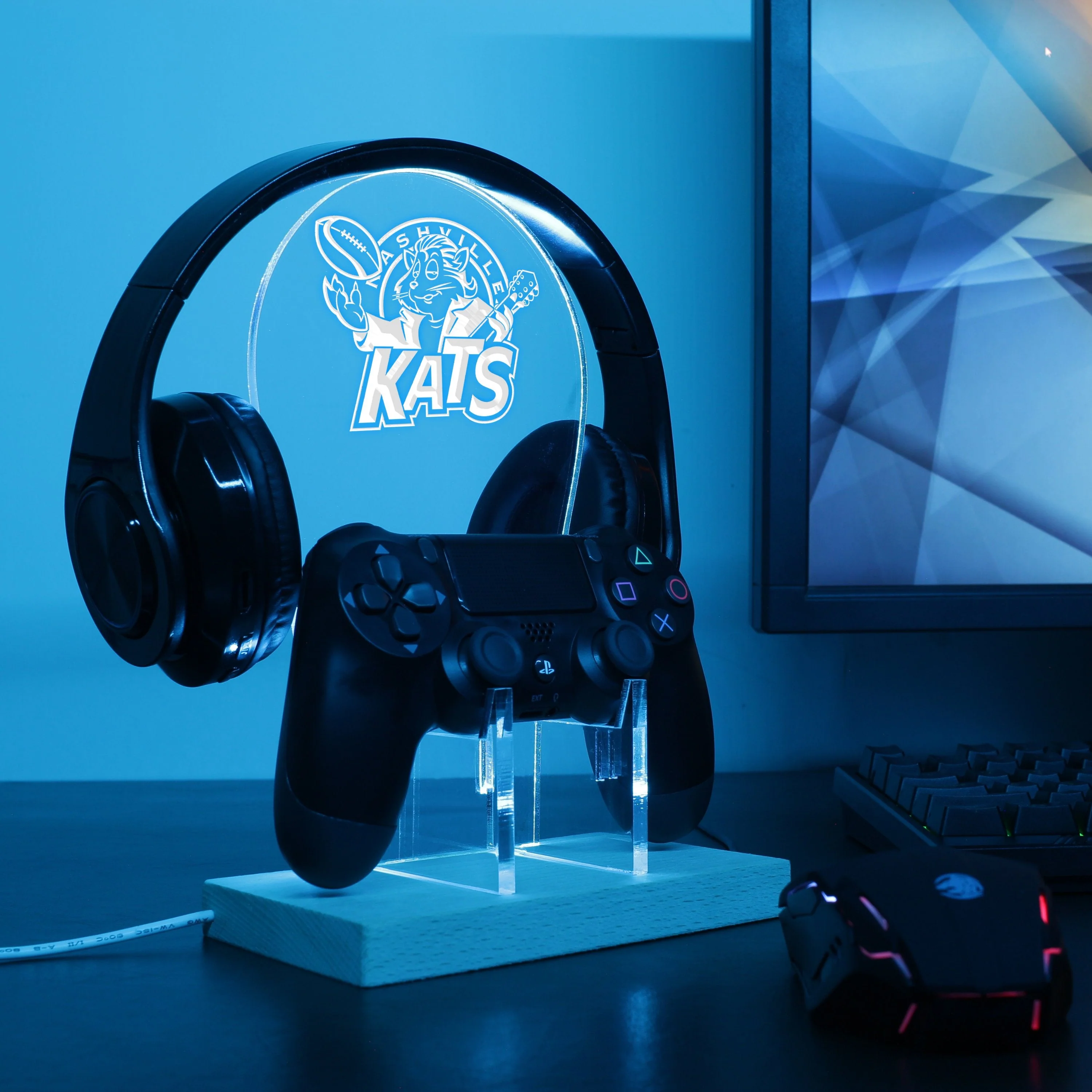 Nashville Kats LED Gaming Headset Controller Stand