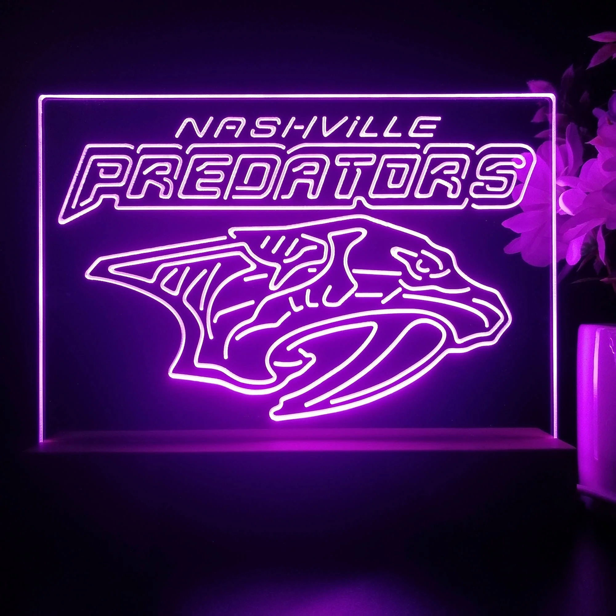 Nashville Predators Night Light Pub Bar Lamp - Image 3