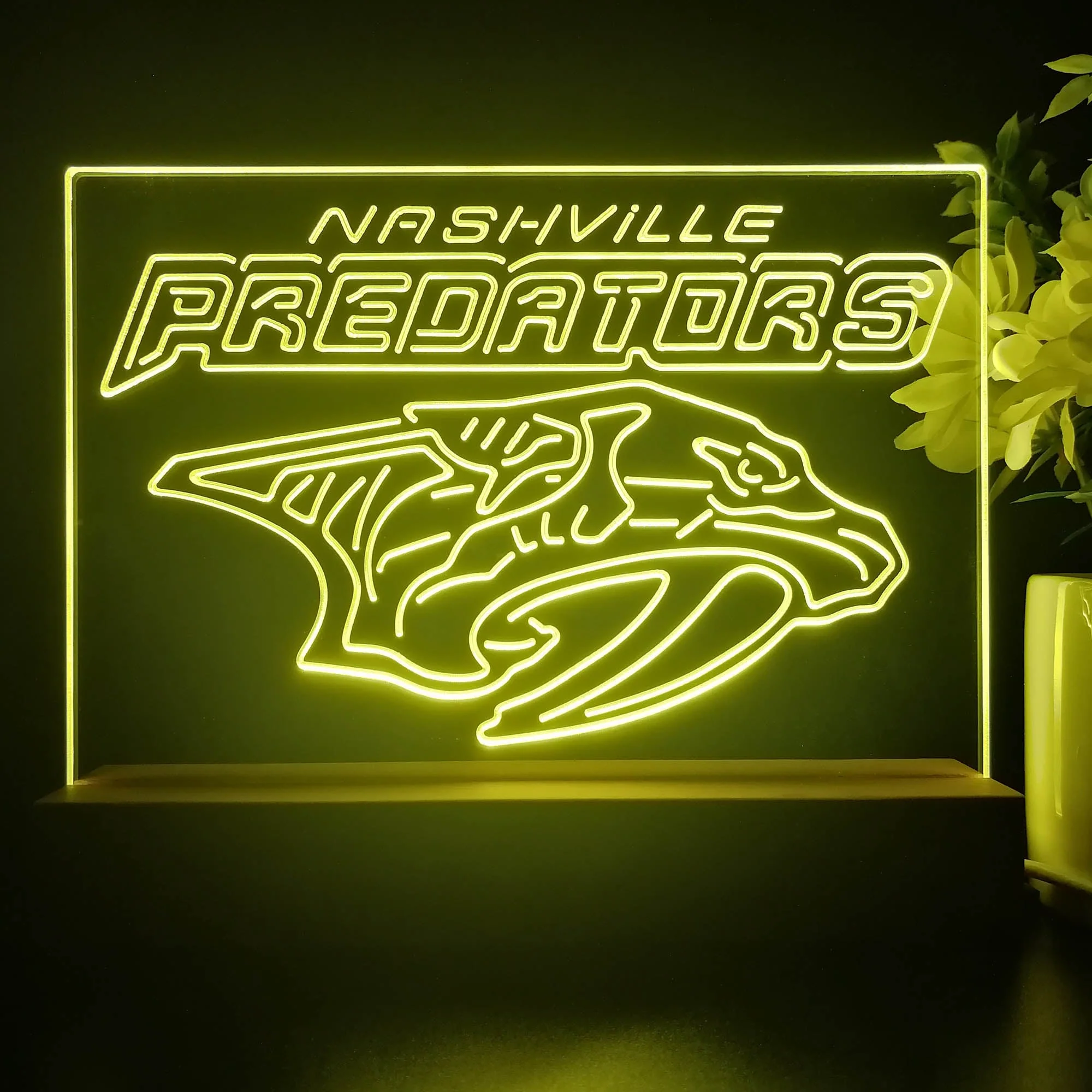 Nashville Predators Night Light Pub Bar Lamp - Image 4