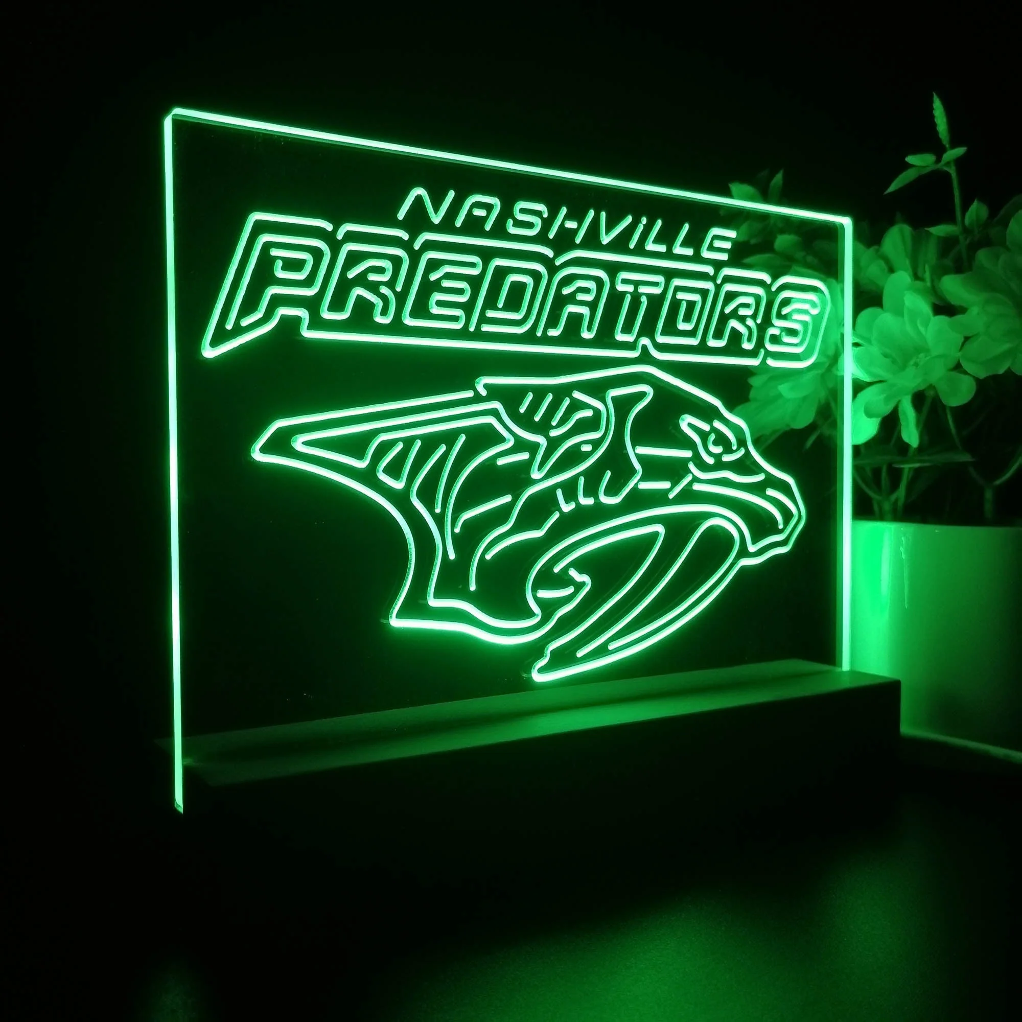 Nashville Predators Night Light Pub Bar Lamp - Image 6