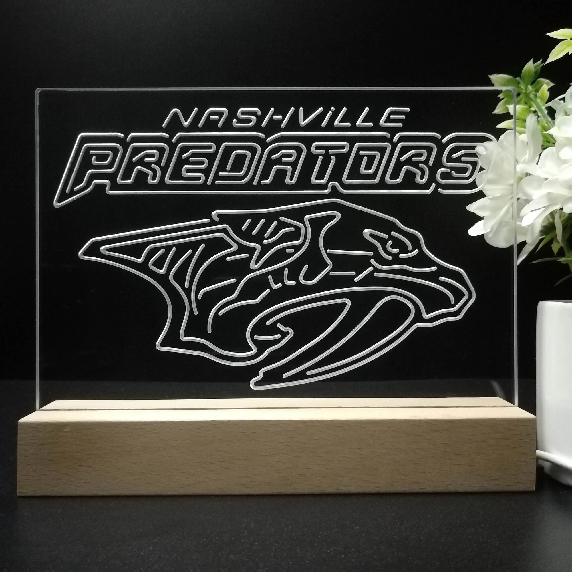 Nashville Predators Night Light Pub Bar Lamp - Image 8