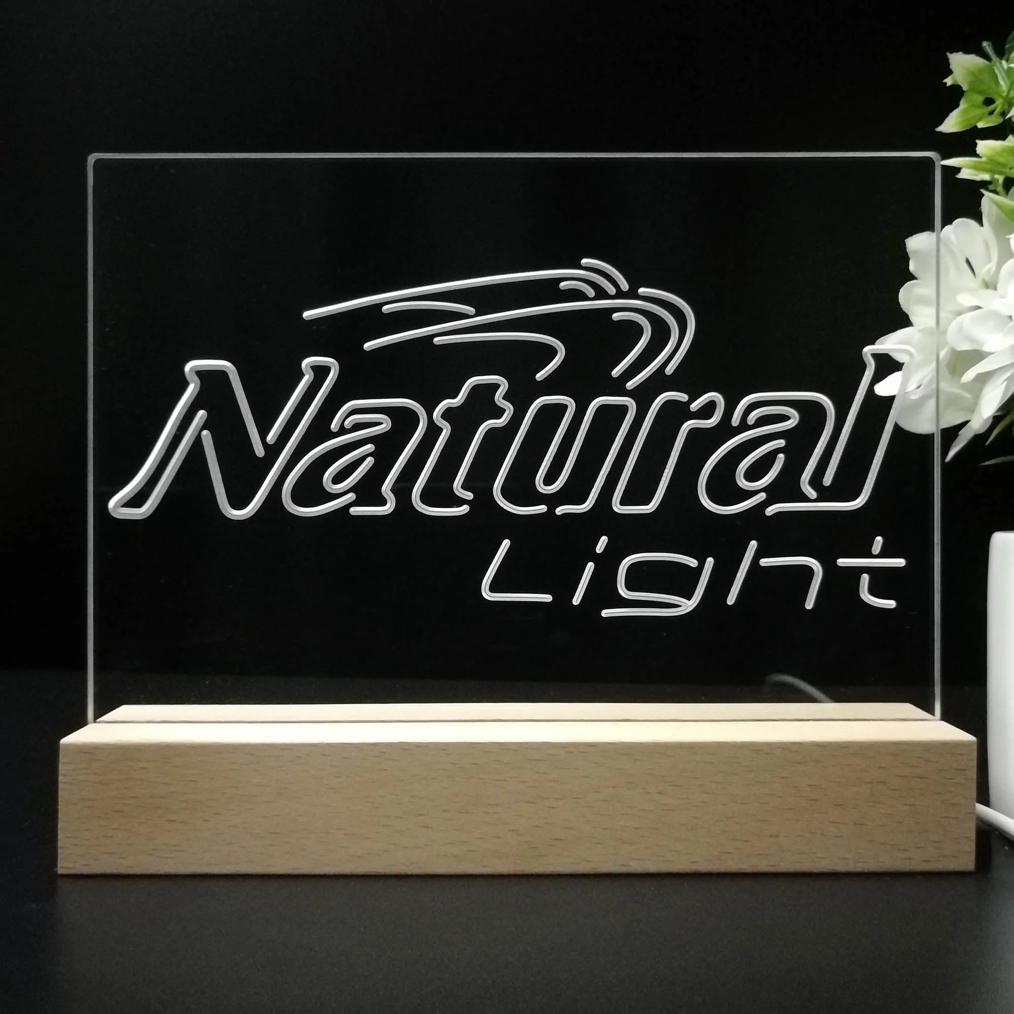 Natural Light Beer Bar Gift Neon Sign Pub Bar Lamp - Image 8