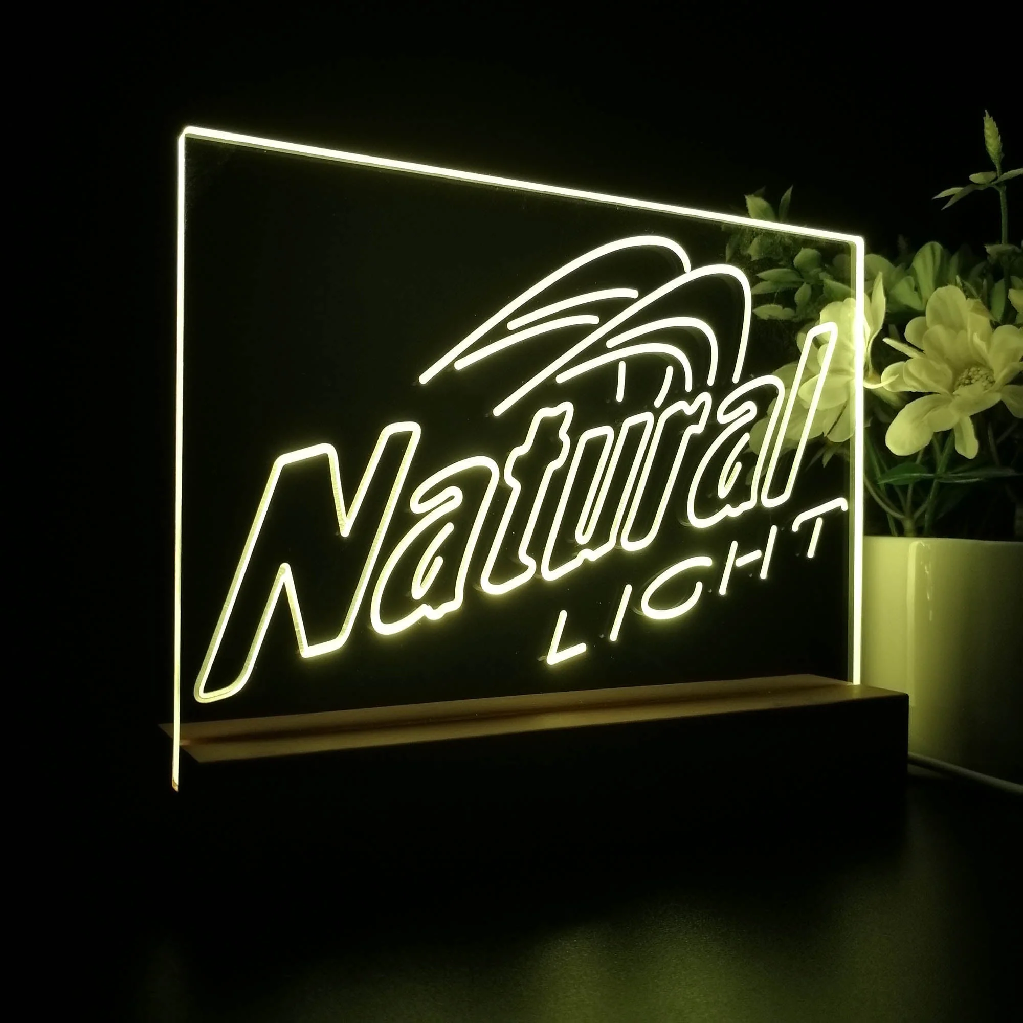 Natural Light Beer Neon Sign Pub Bar Lamp - Image 6