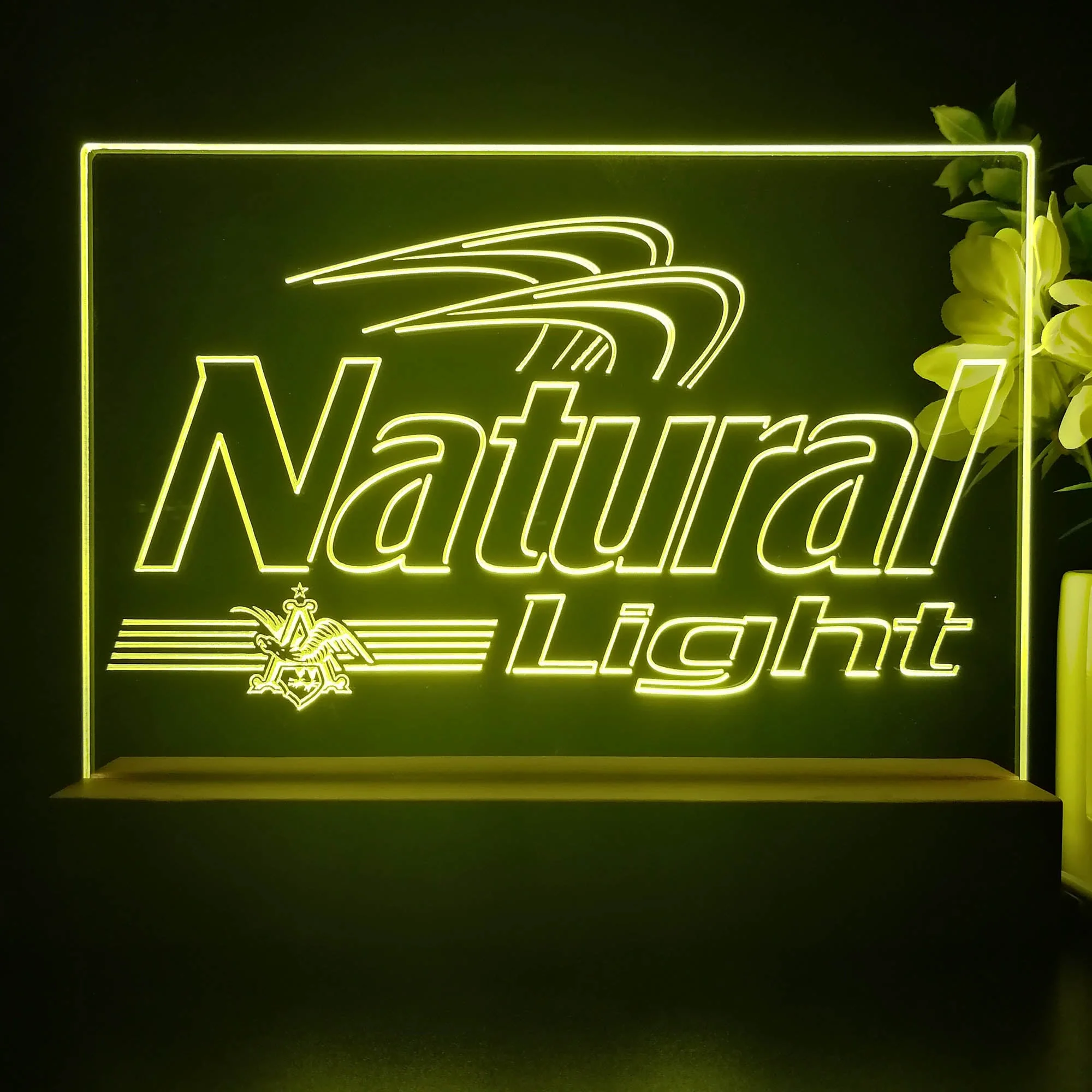 Natural Light Eagle Neon Sign Pub Bar Decor Lamp - Image 3