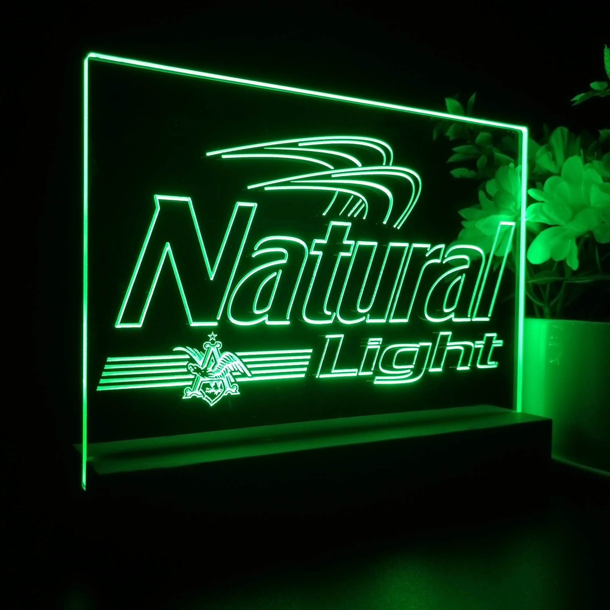 Natural Light Eagle Neon Sign Pub Bar Decor Lamp - Image 5