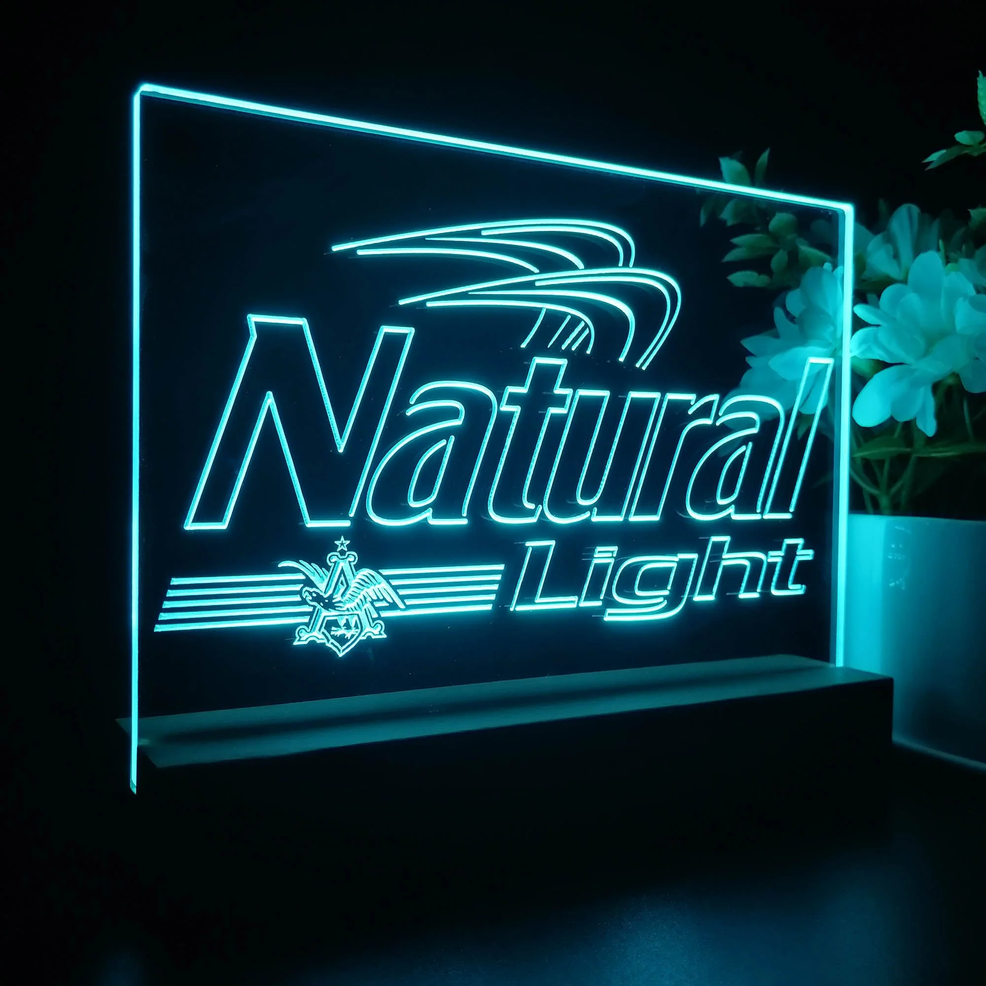Natural Light Eagle Neon Sign Pub Bar Decor Lamp - Image 6