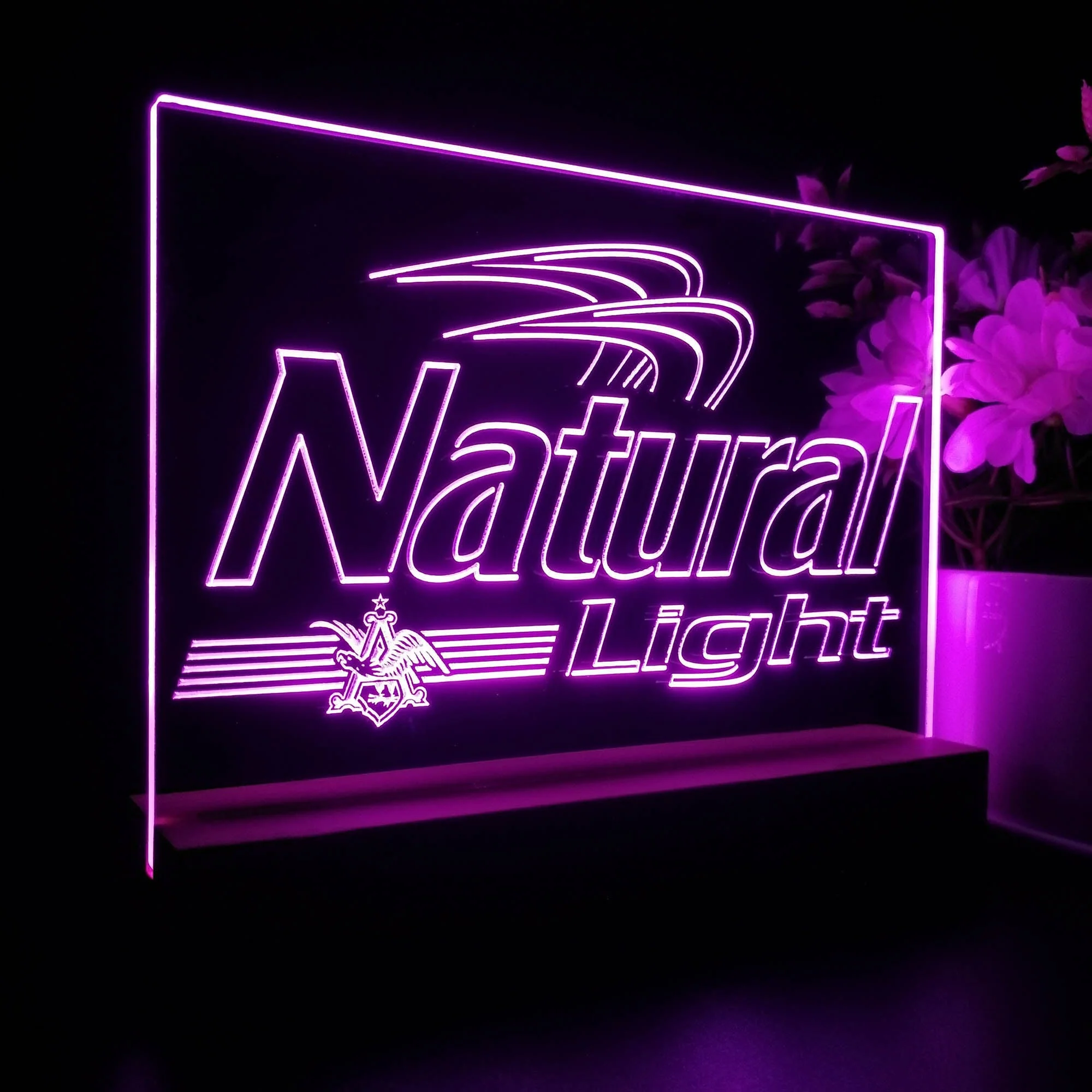 Natural Light Eagle Neon Sign Pub Bar Decor Lamp - Image 7