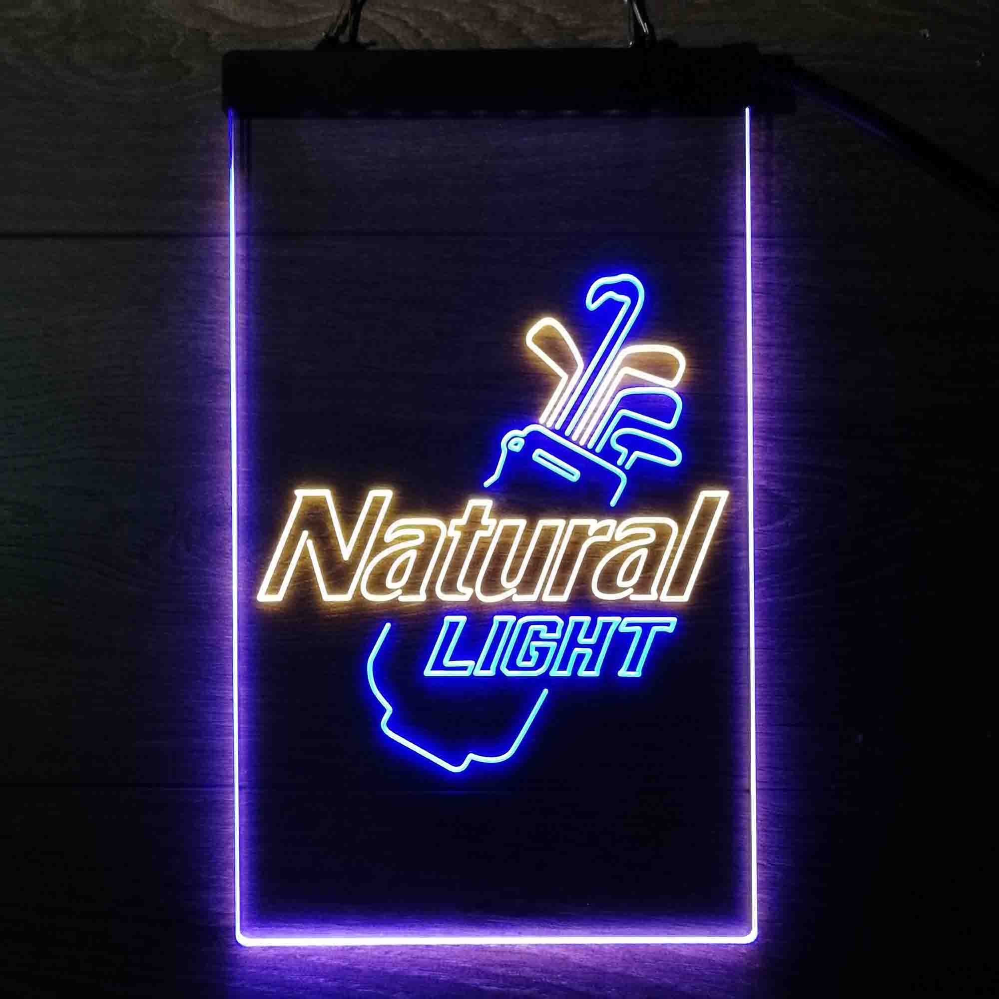 Natural Light Golf Bag Neon LED Sign