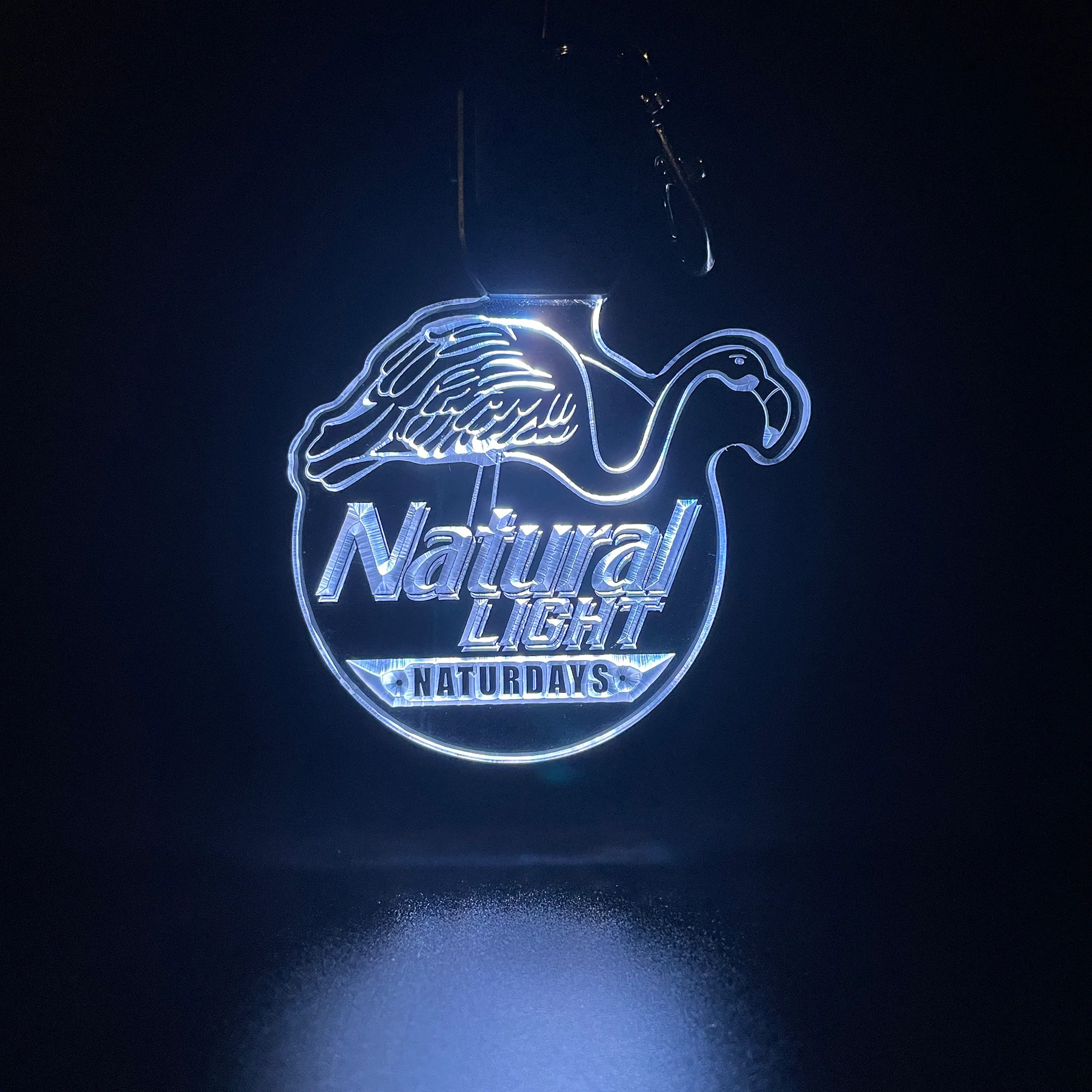 Natural Light LED Light Acrylic Keychain , Christmas Tree Ornament - Image 4