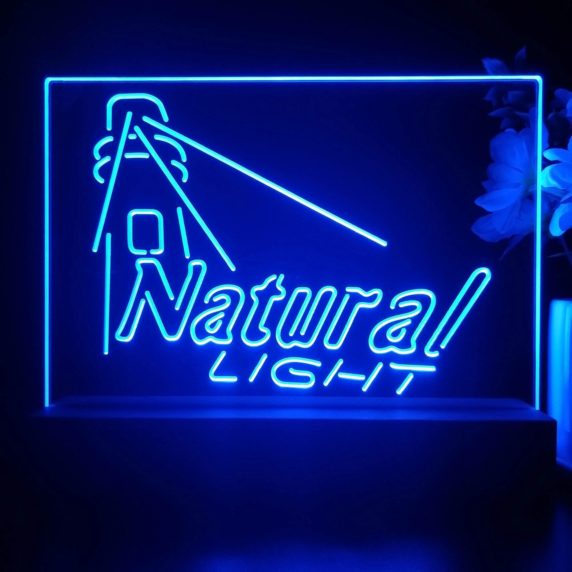 Natural Light Lighthouse Neon Sign Pub Bar Decor Lamp - Image 4