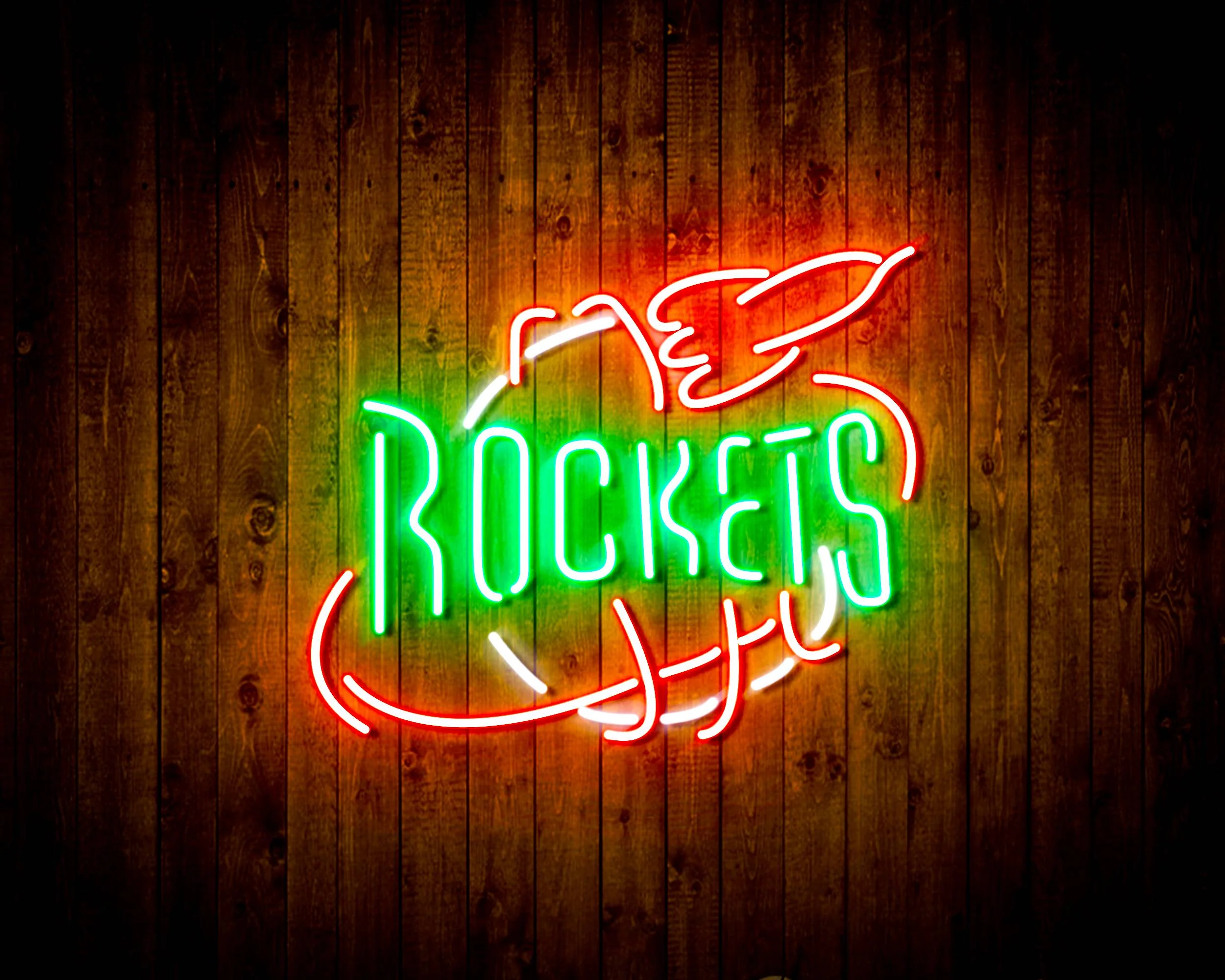 NBA Houston Rockets Bar Neon Flex LED Sign - Image 2