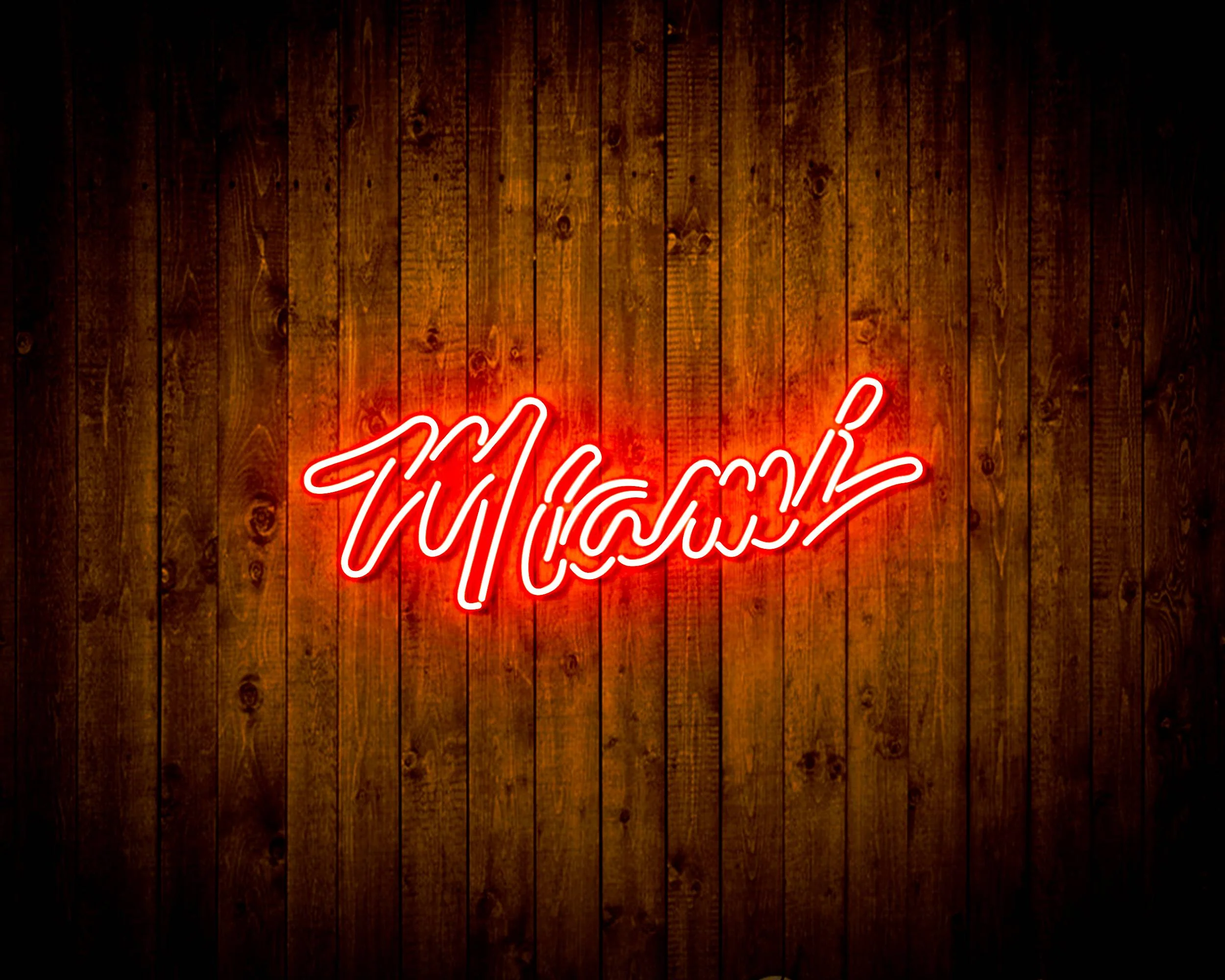 NBA Miami Heat Bar Neon Flex LED Sign - Image 3
