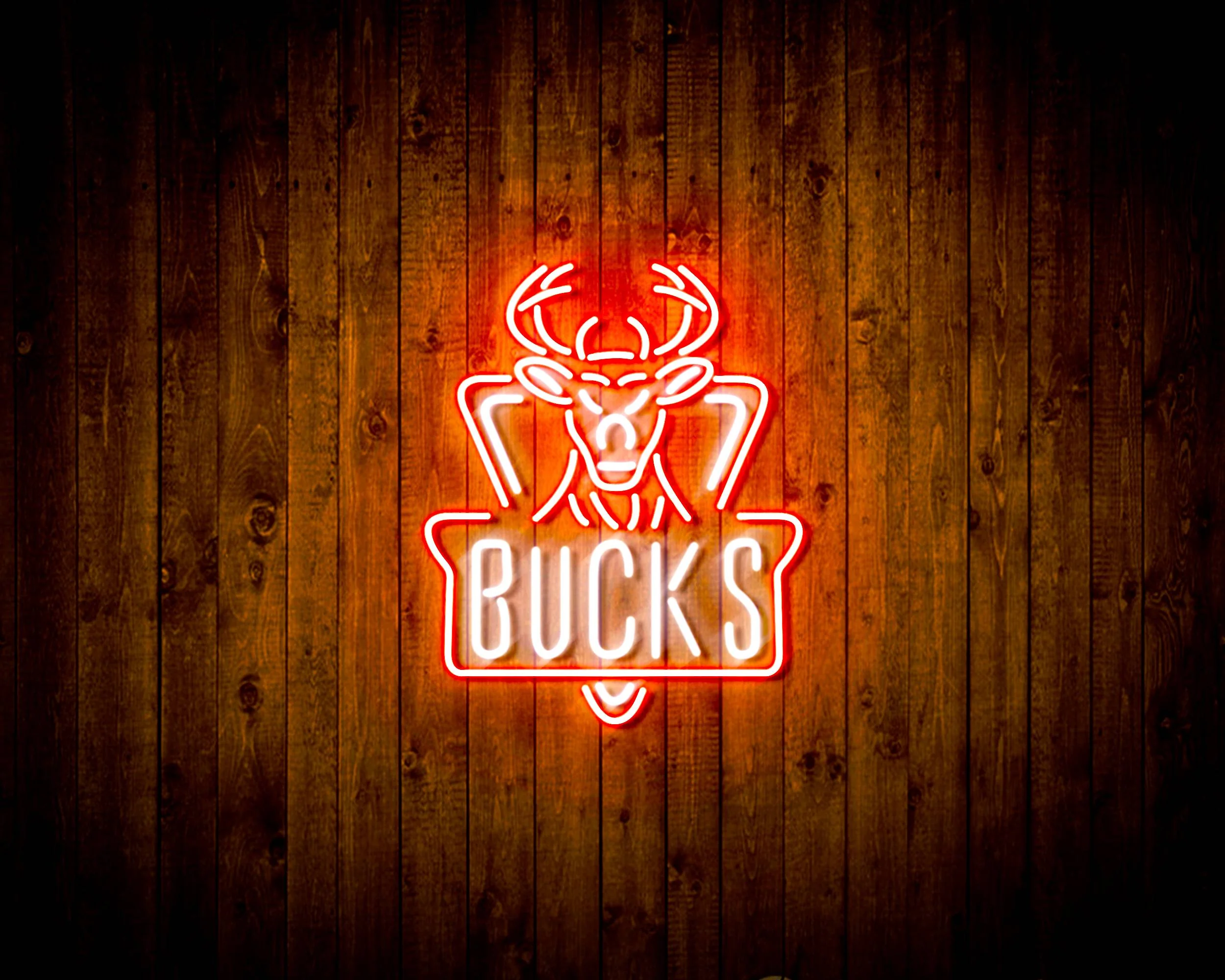 NBA Milwaukee Bucks Bar Neon Flex LED Sign - Image 10
