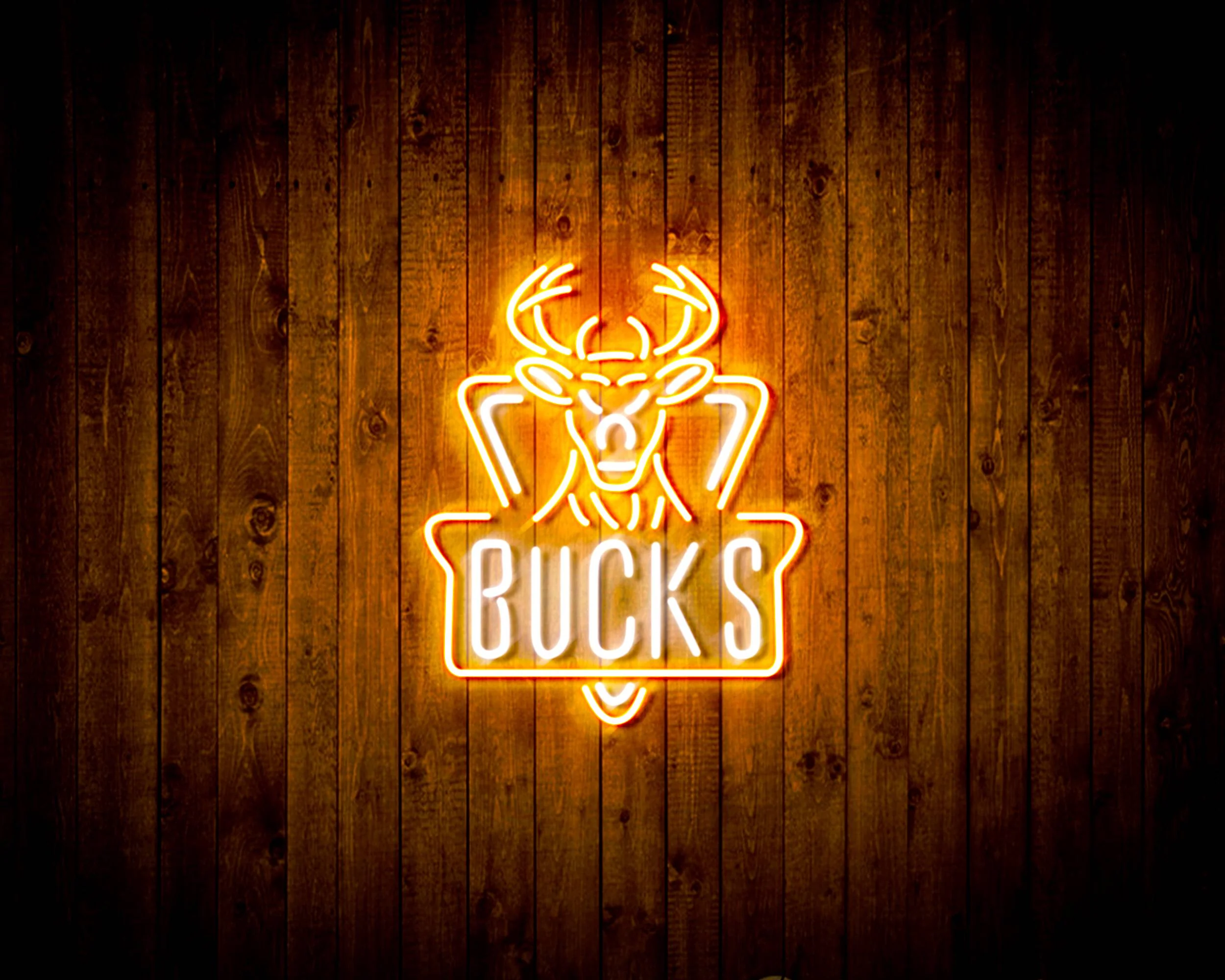 NBA Milwaukee Bucks Bar Neon Flex LED Sign - Image 11
