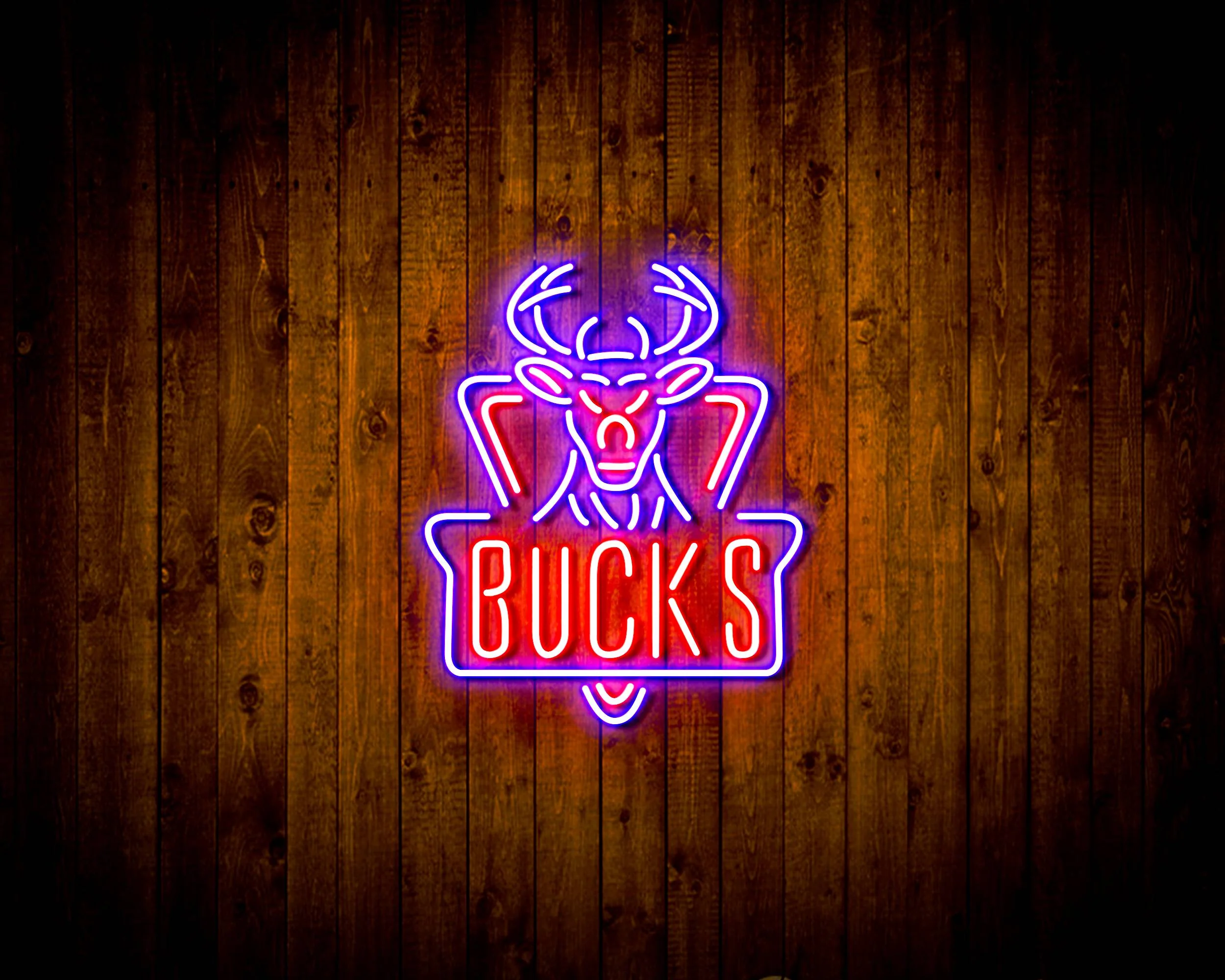 NBA Milwaukee Bucks Bar Neon Flex LED Sign - Image 3