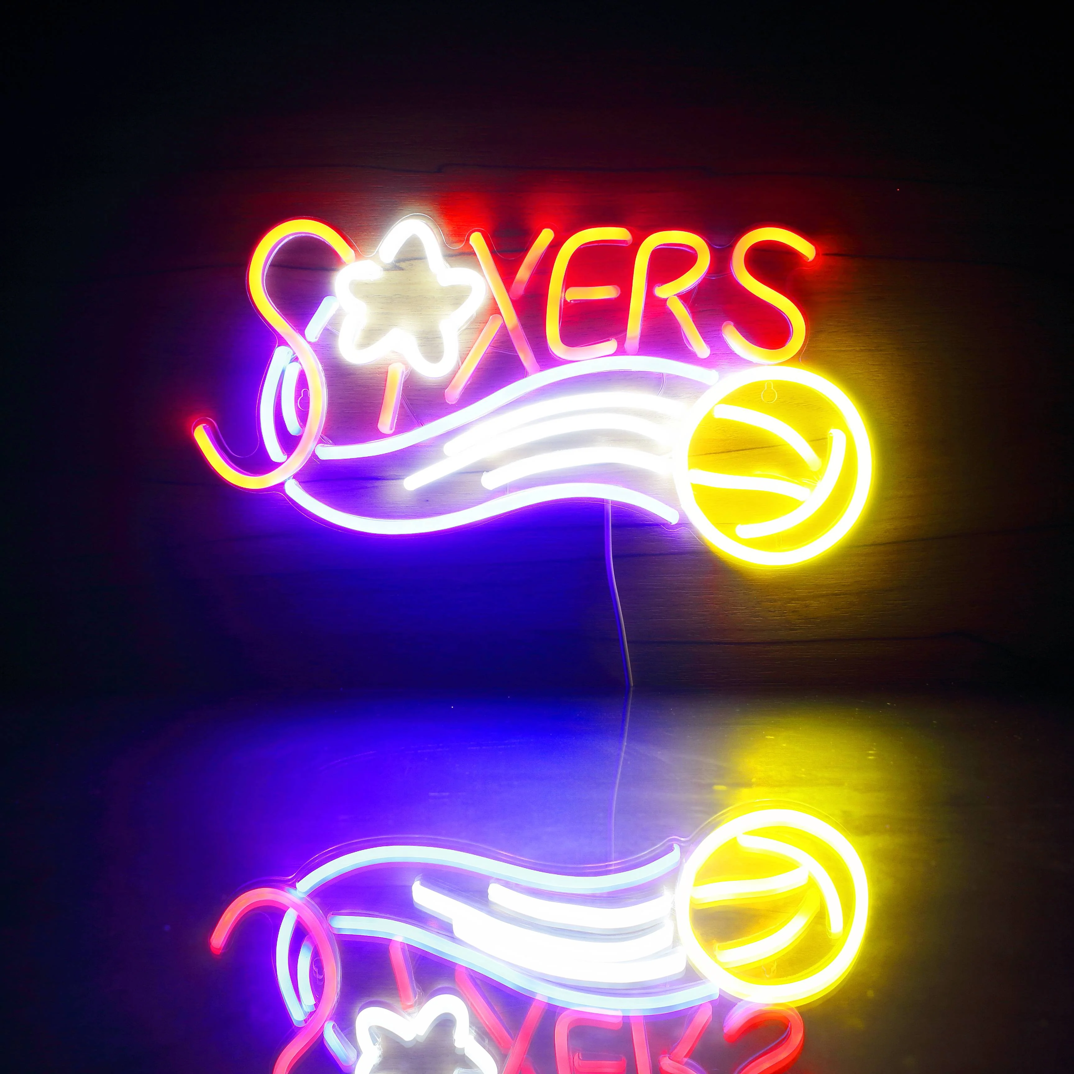 NBA Philadelphia 76ers Bar Neon Flex LED Sign