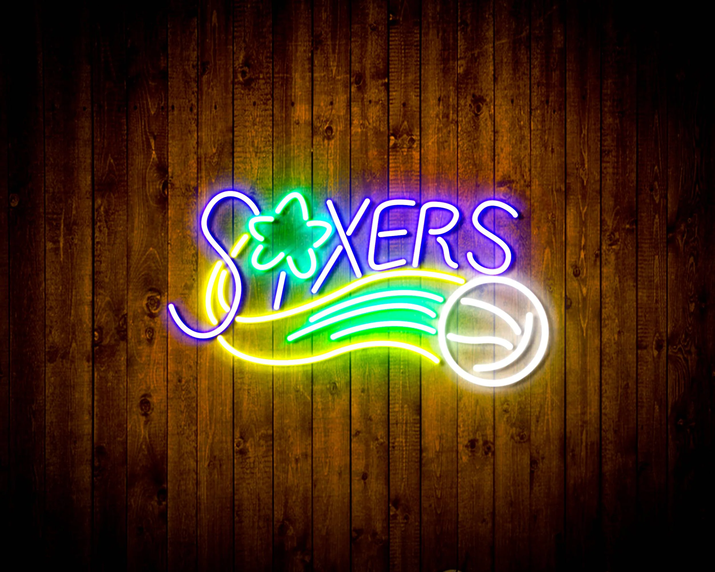 NBA Philadelphia 76ers Bar Neon Flex LED Sign - Image 2
