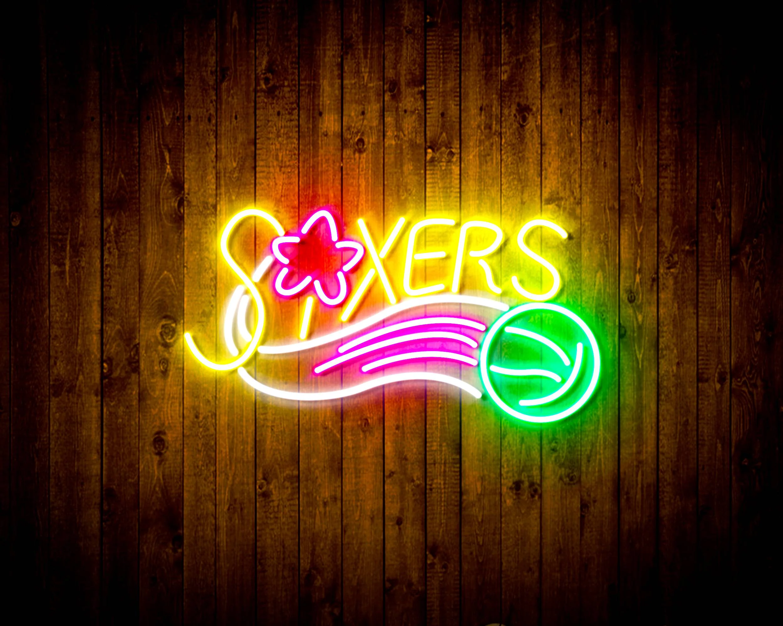 NBA Philadelphia 76ers Bar Neon Flex LED Sign - Image 3