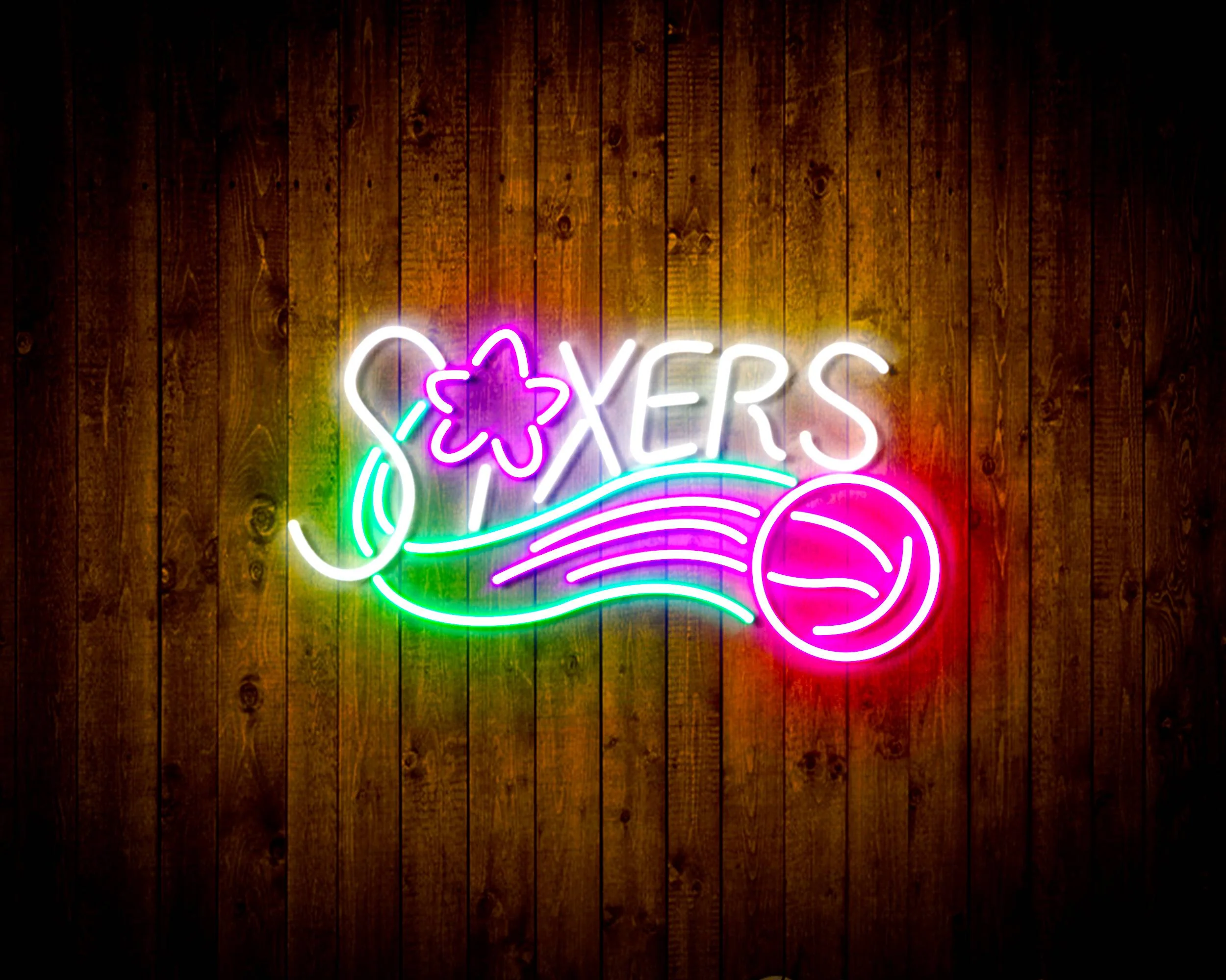NBA Philadelphia 76ers Bar Neon Flex LED Sign - Image 4