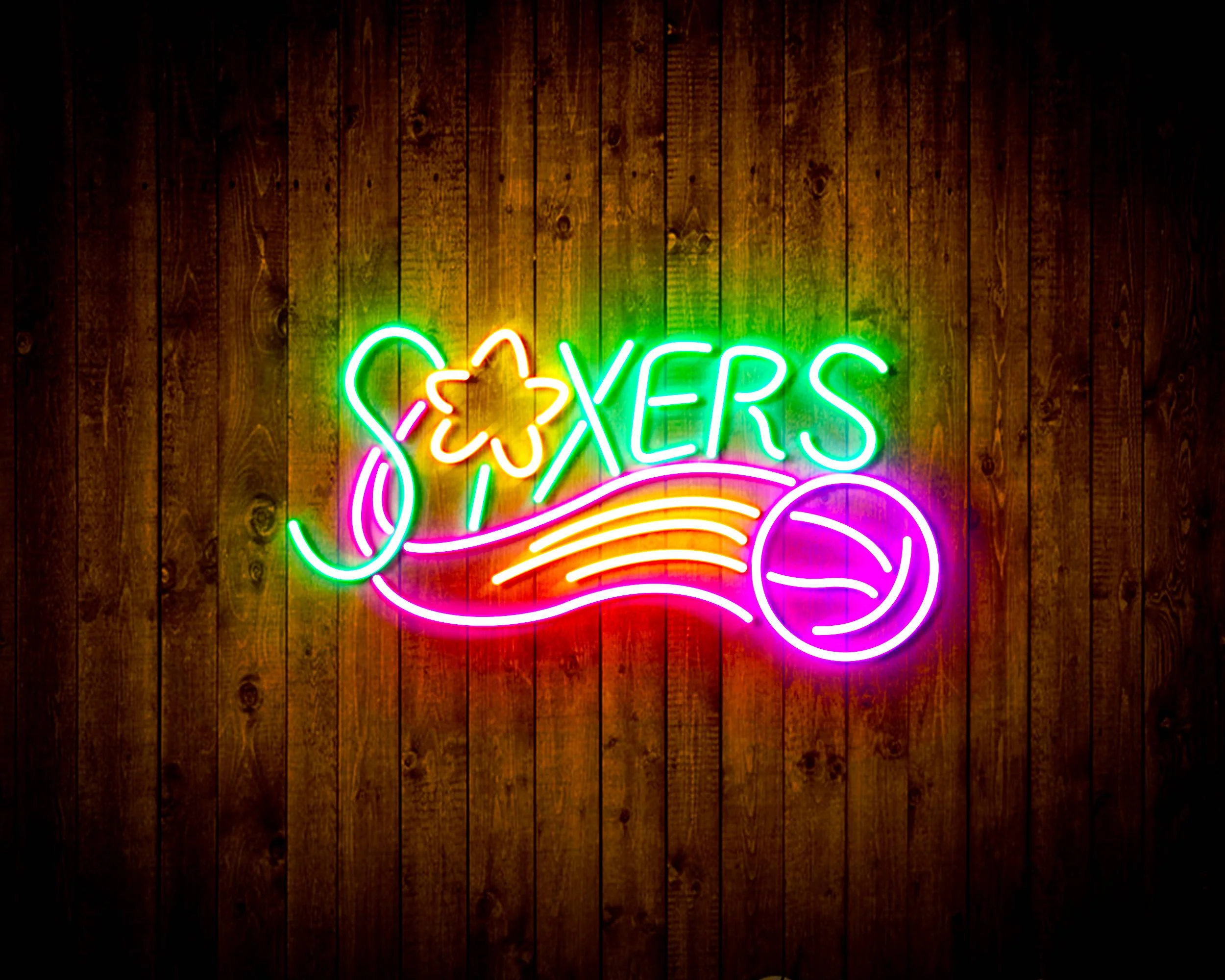 NBA Philadelphia 76ers Bar Neon Flex LED Sign - Image 5