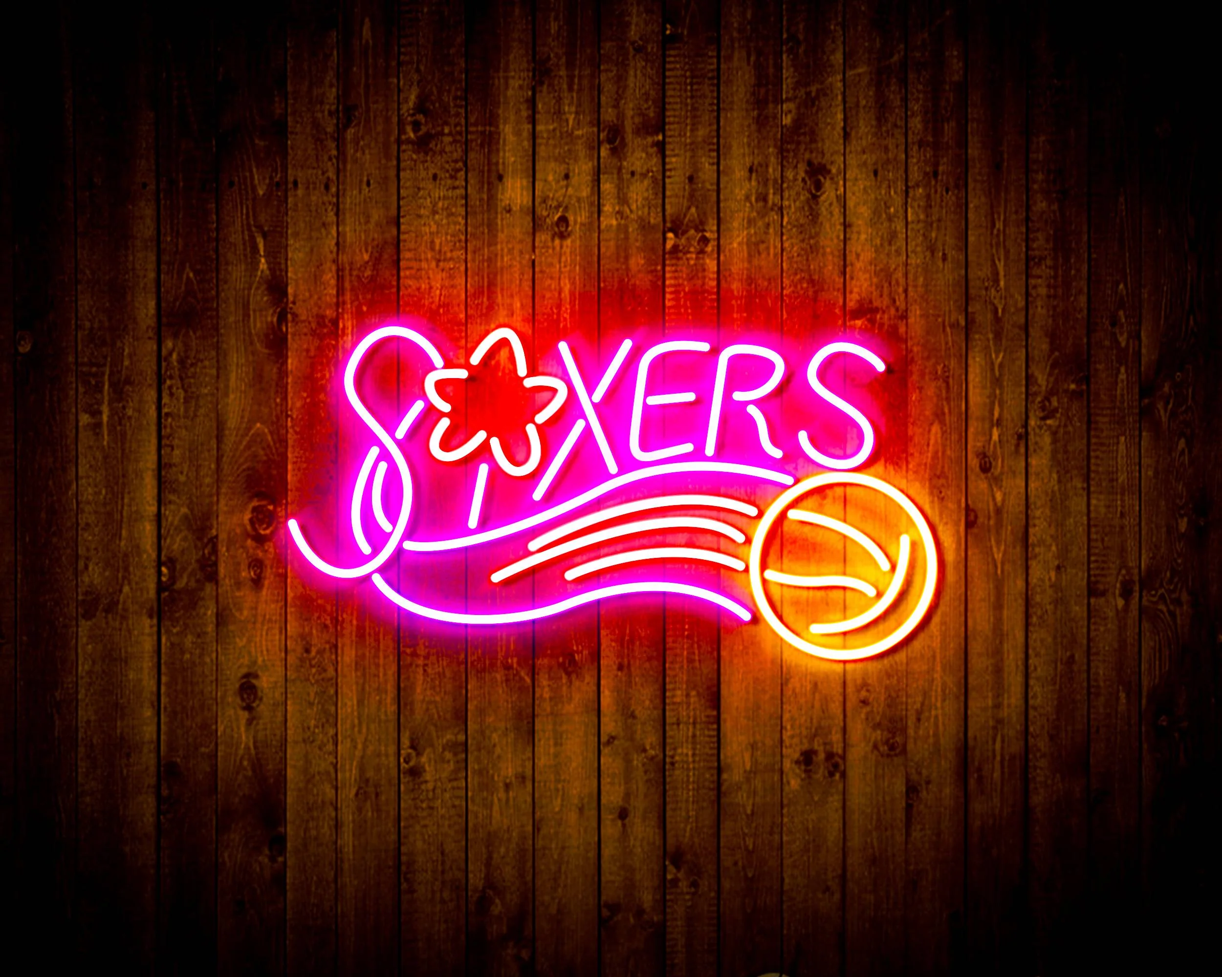 NBA Philadelphia 76ers Bar Neon Flex LED Sign - Image 6