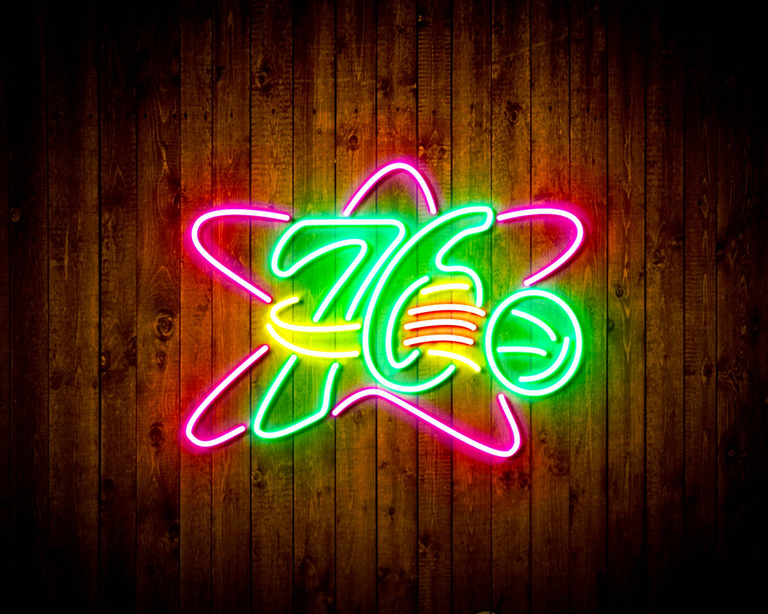 NBA Philadelphia 76ers Bar Neon Flex LED Sign - Image 3