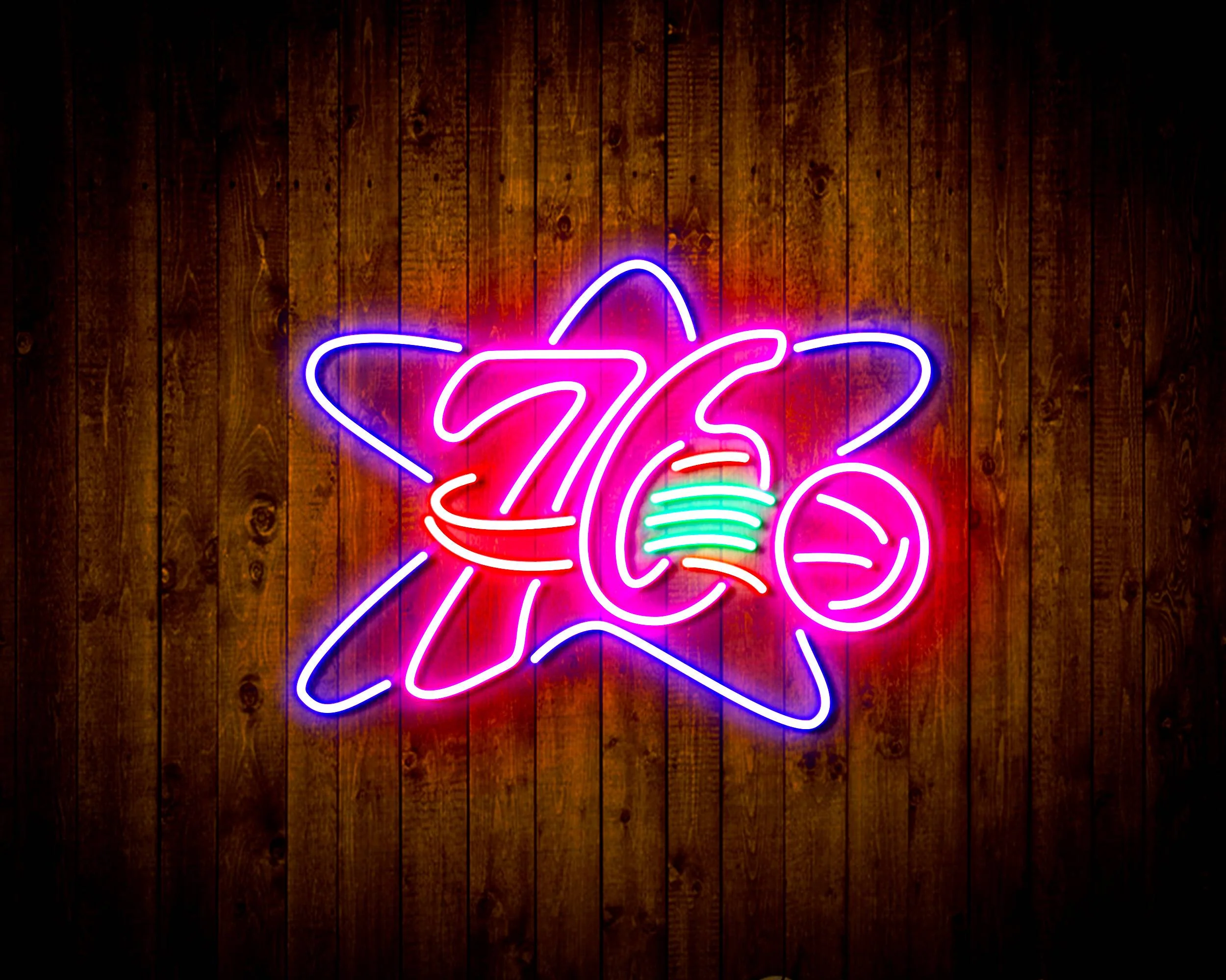 NBA Philadelphia 76ers Bar Neon Flex LED Sign - Image 4