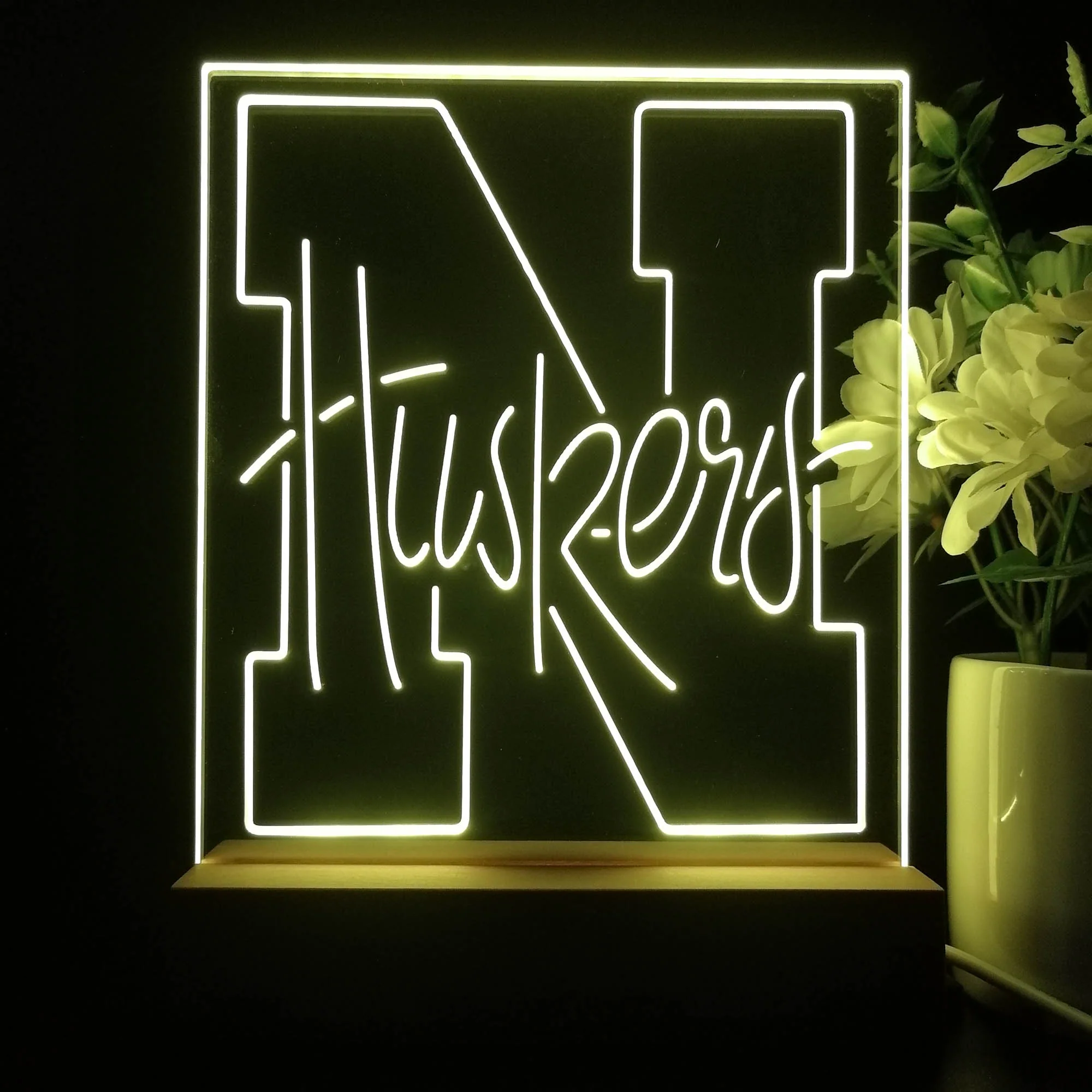 Nebraska Cornhuskers Neon Sign Pub Bar Lamp, Fandom Gift - Image 3