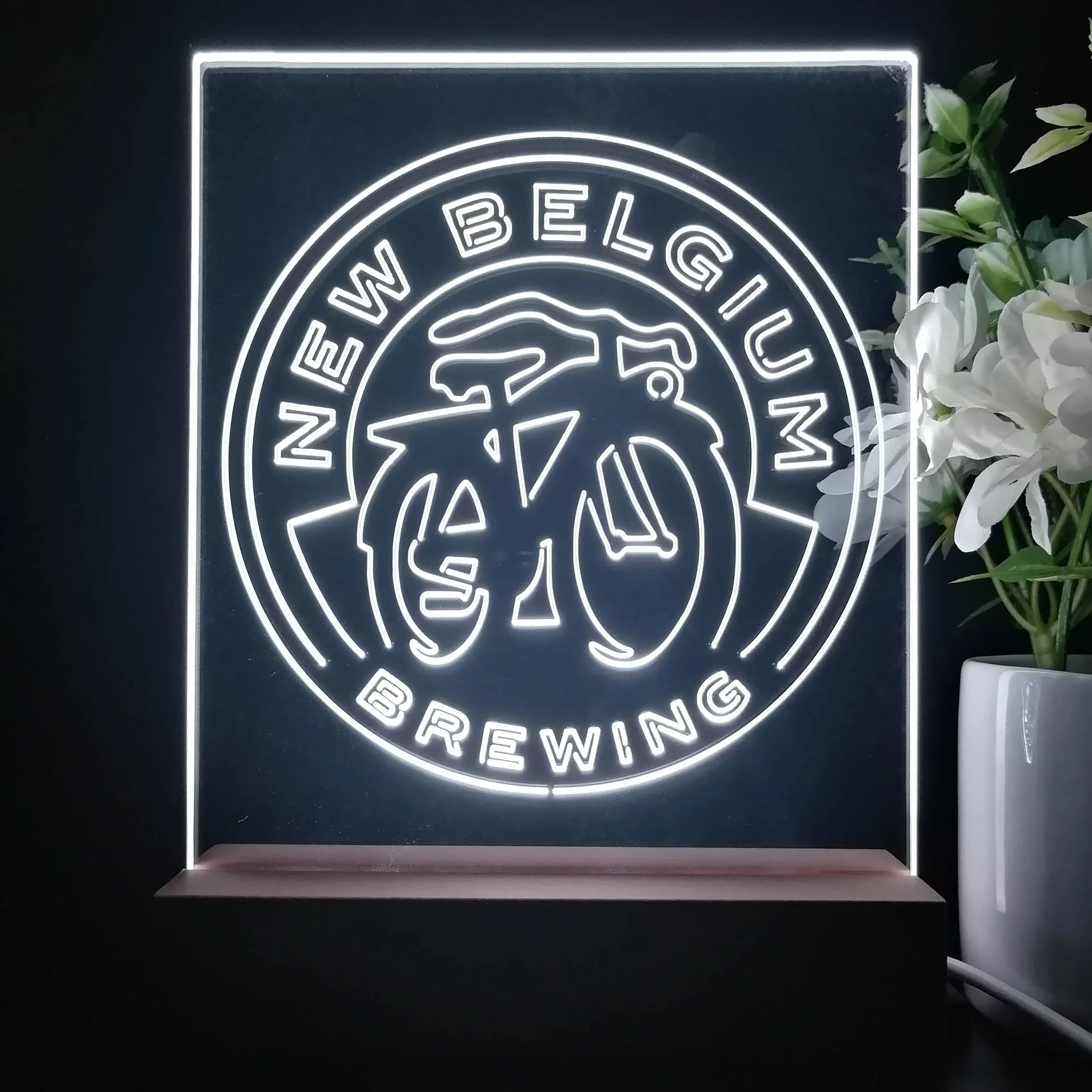 New Belgium Brewing Co. Night Light Neon Pub Bar Lamp - Image 3