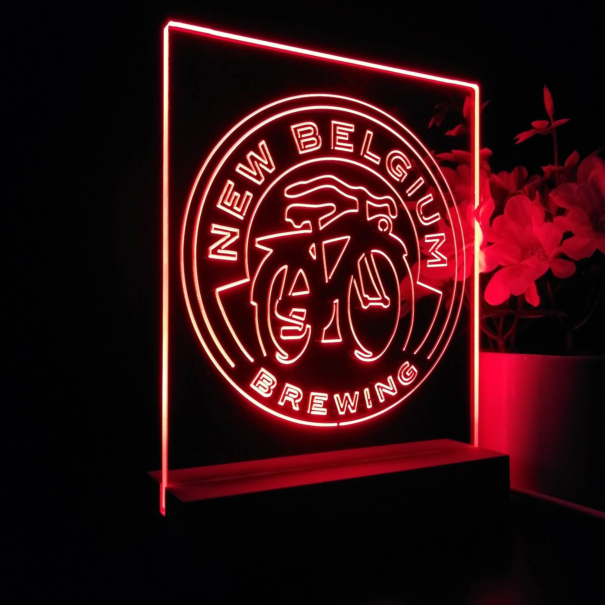 New Belgium Brewing Co. Night Light Neon Pub Bar Lamp - Image 5