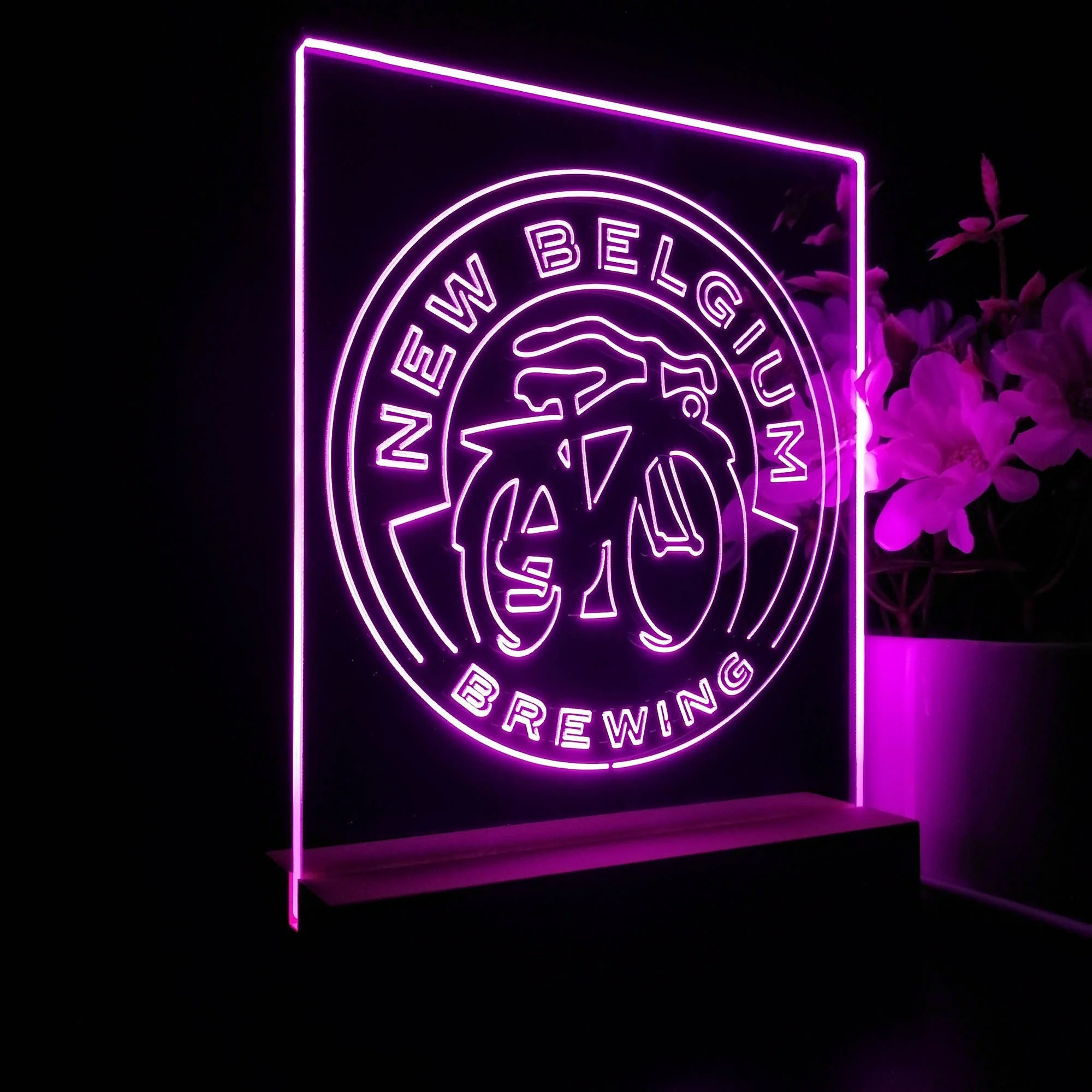 New Belgium Brewing Co. Night Light Neon Pub Bar Lamp - Image 6