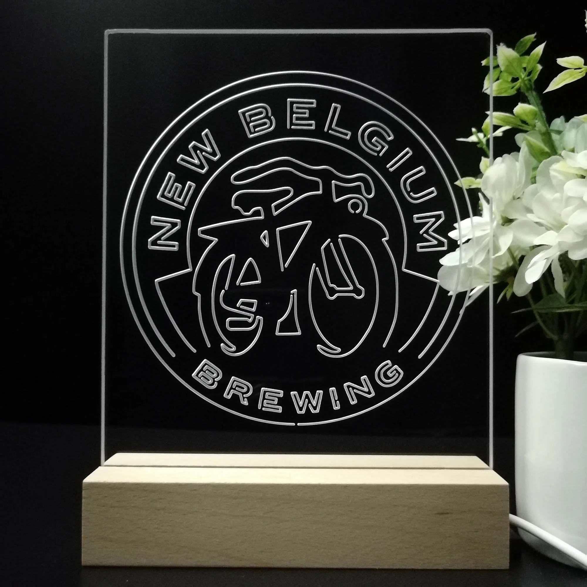 New Belgium Brewing Co. Night Light Neon Pub Bar Lamp - Image 8